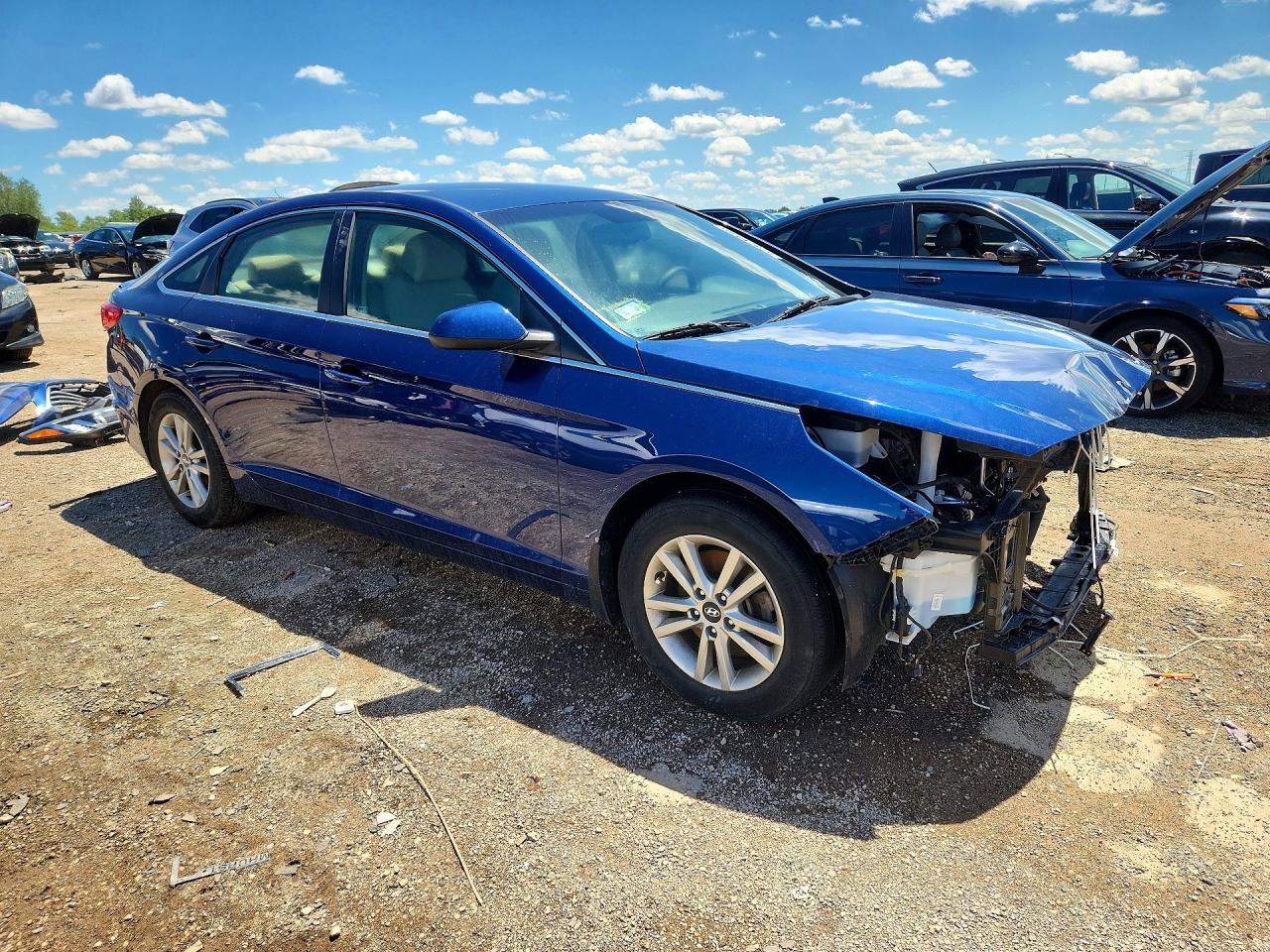 2015 Hyundai Sonata Se Blue vin: 5NPE24AF4FH206878