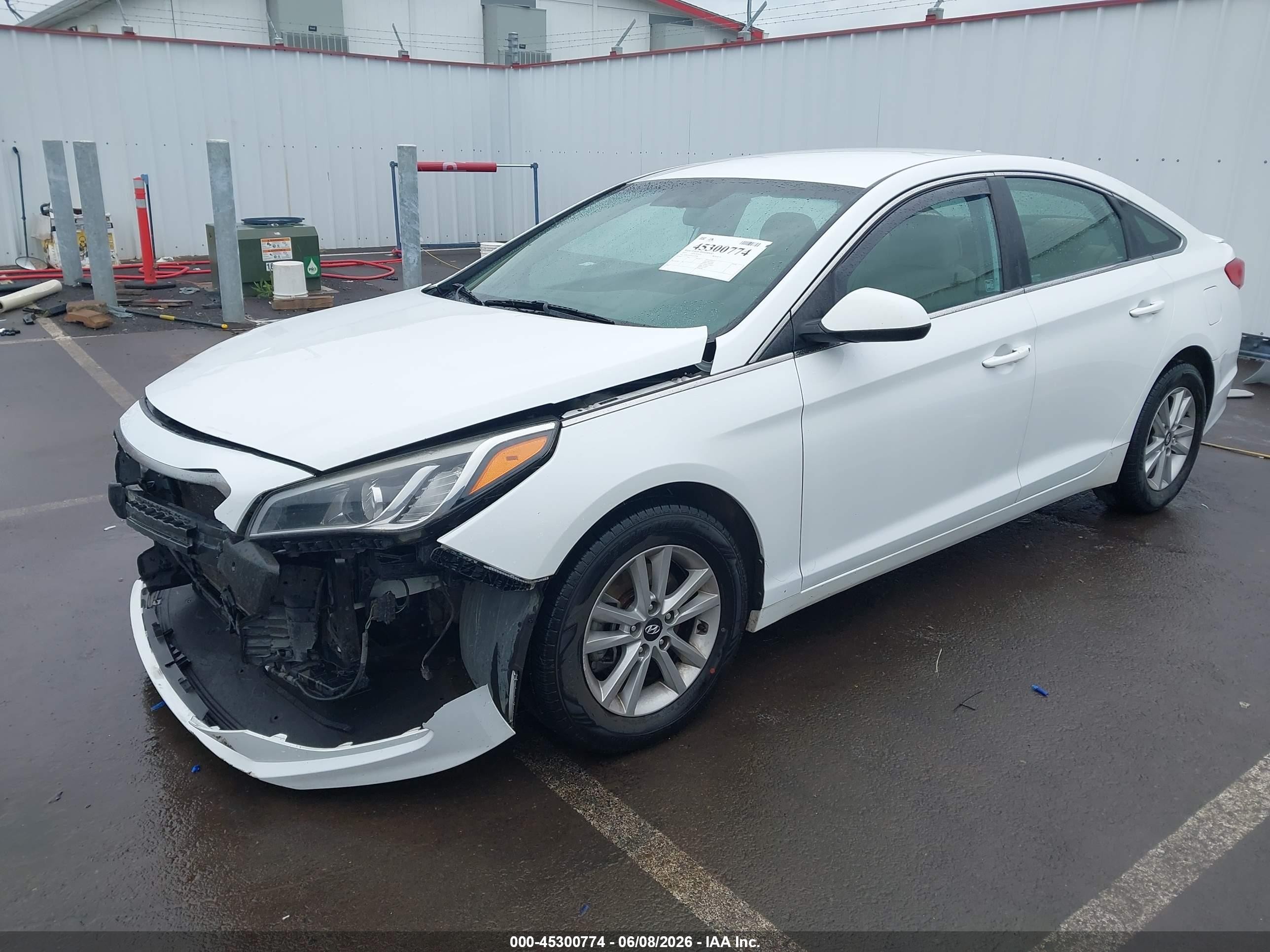 2015 Hyundai Sonata Se White vin: 5NPE24AF4FH220098