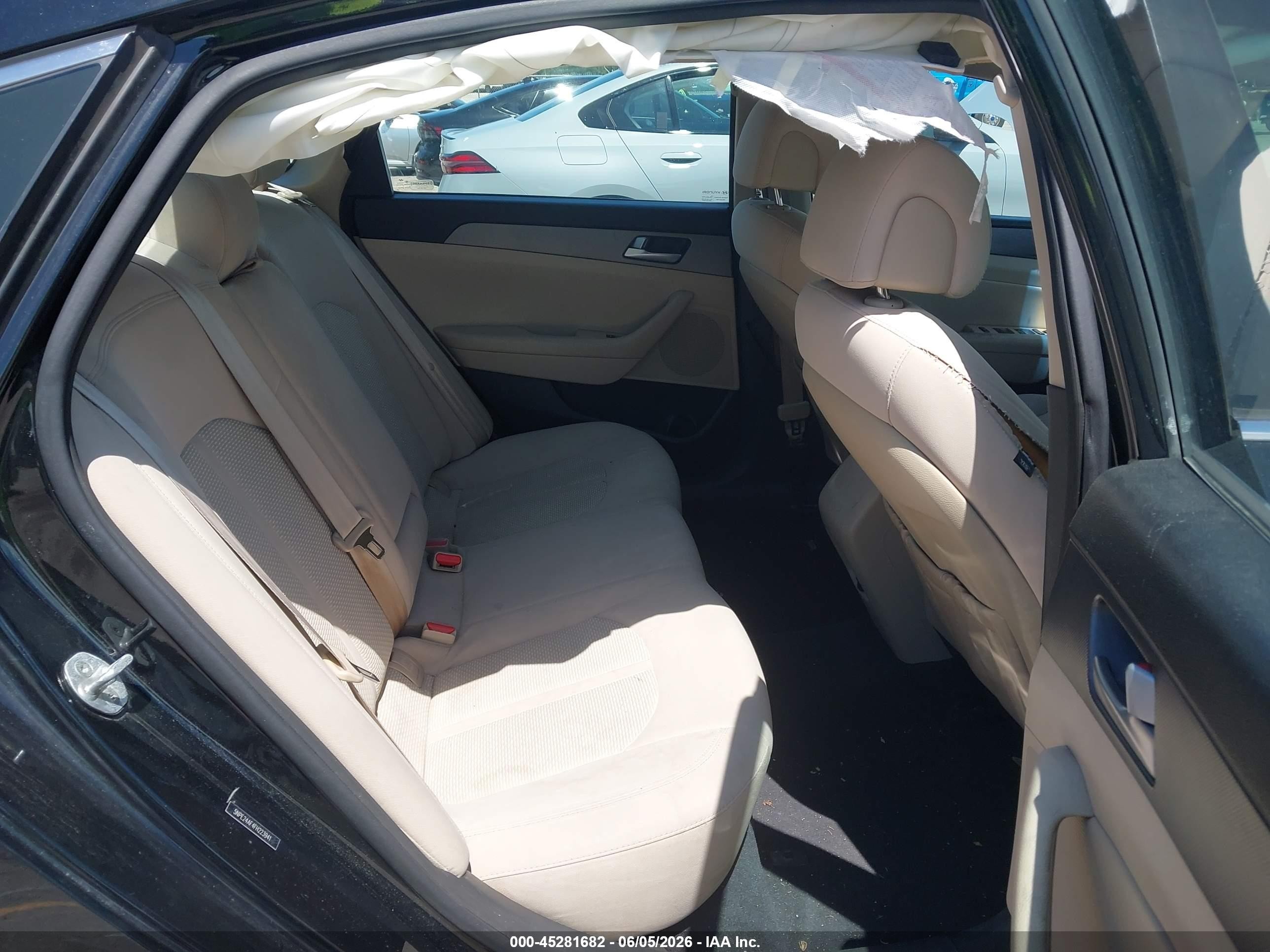 2015 Hyundai Sonata Se Черный vin: 5NPE24AF4FH223941