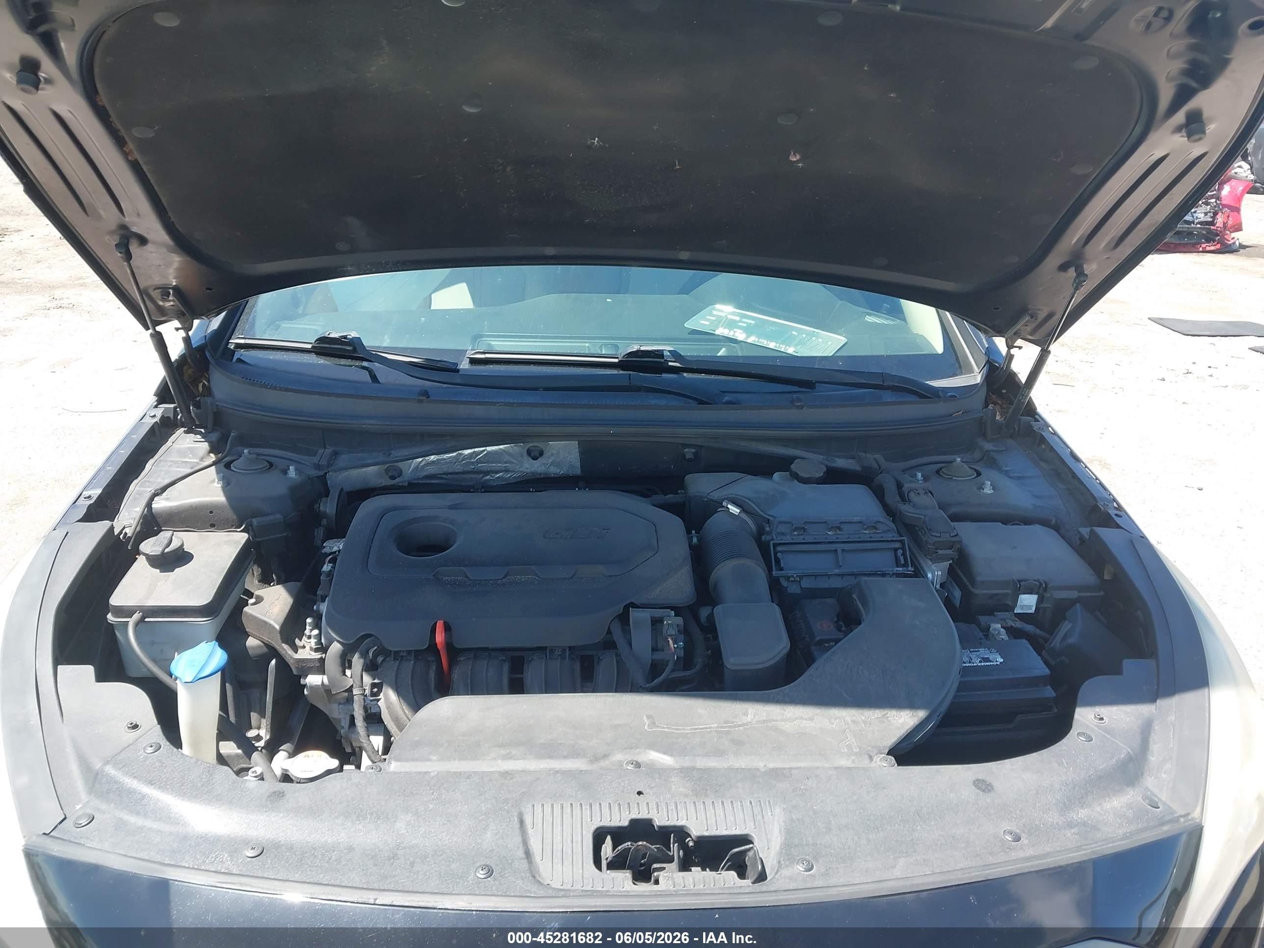 2015 Hyundai Sonata Se Черный vin: 5NPE24AF4FH223941
