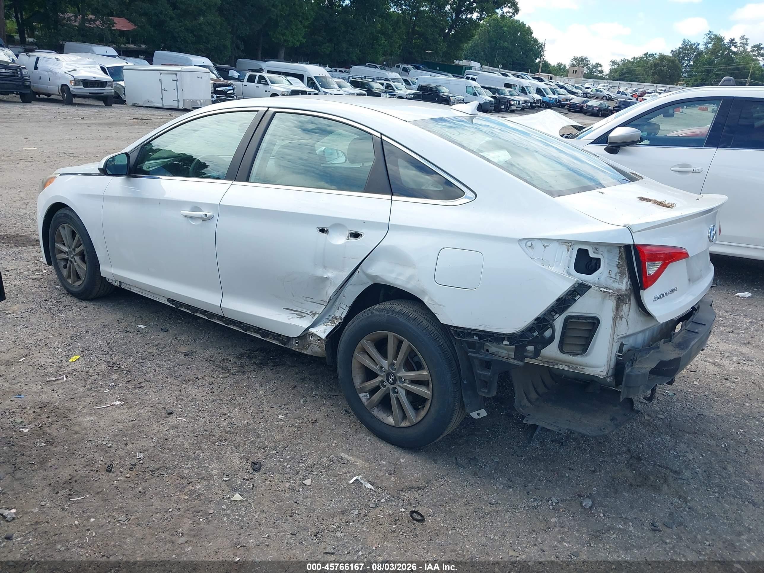 2015 Hyundai Sonata Se Белый vin: 5NPE24AF4FH232509