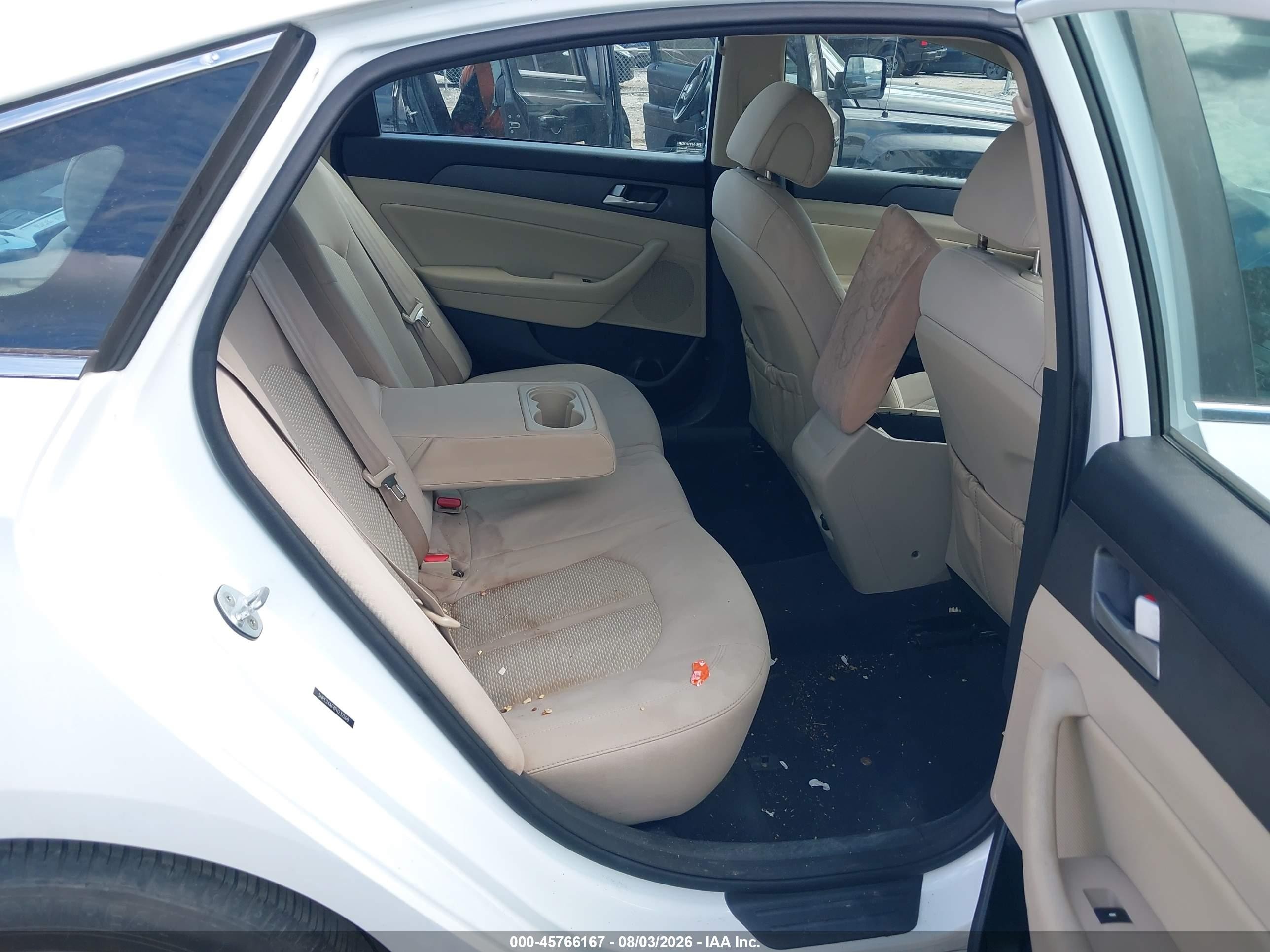 2015 Hyundai Sonata Se Белый vin: 5NPE24AF4FH232509