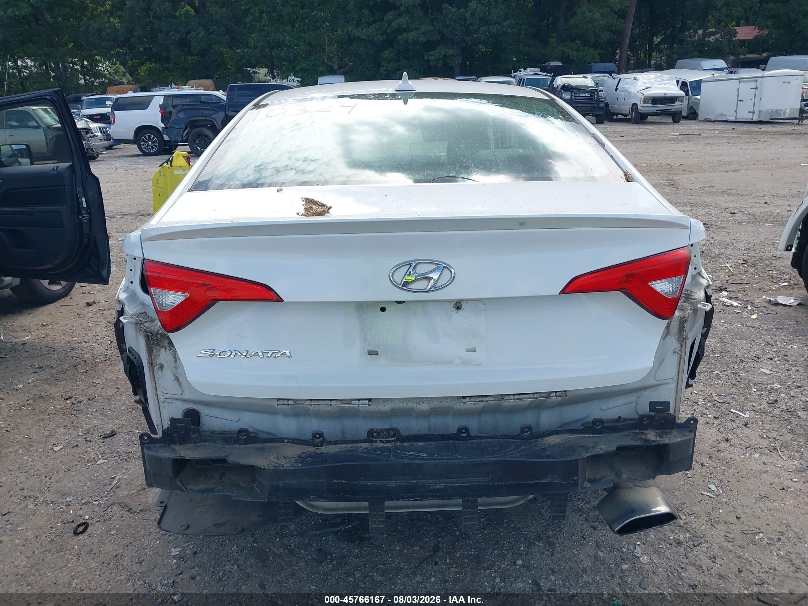2015 Hyundai Sonata Se Белый vin: 5NPE24AF4FH232509