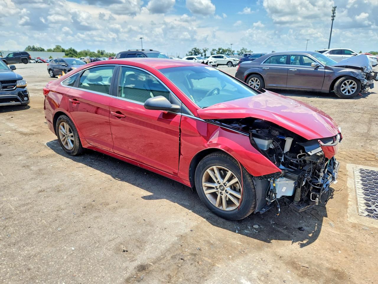 2015 Hyundai Sonata Se Red vin: 5NPE24AF4FH234275