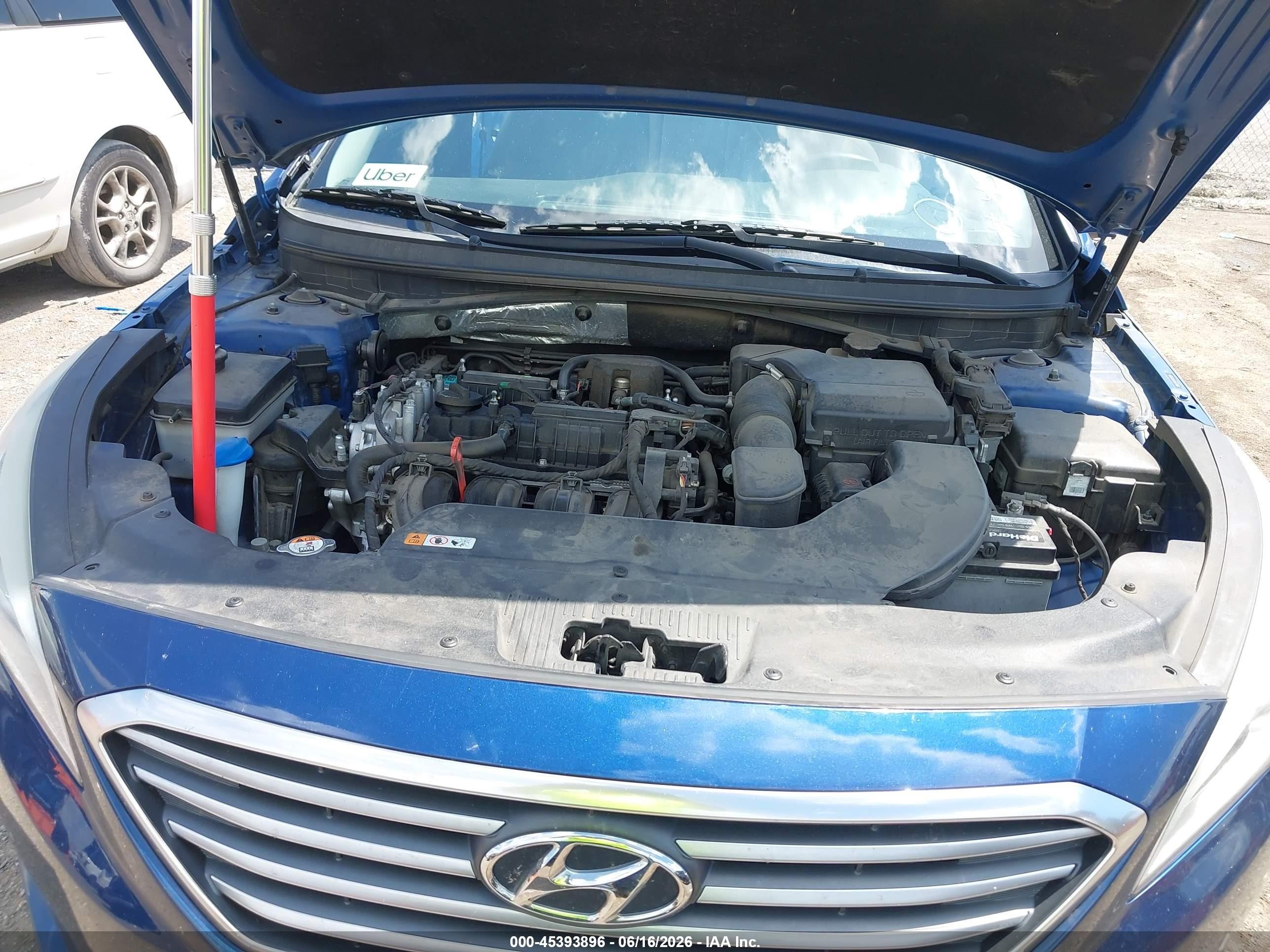 2015 Hyundai Sonata Se Blue vin: 5NPE24AF4FH236804