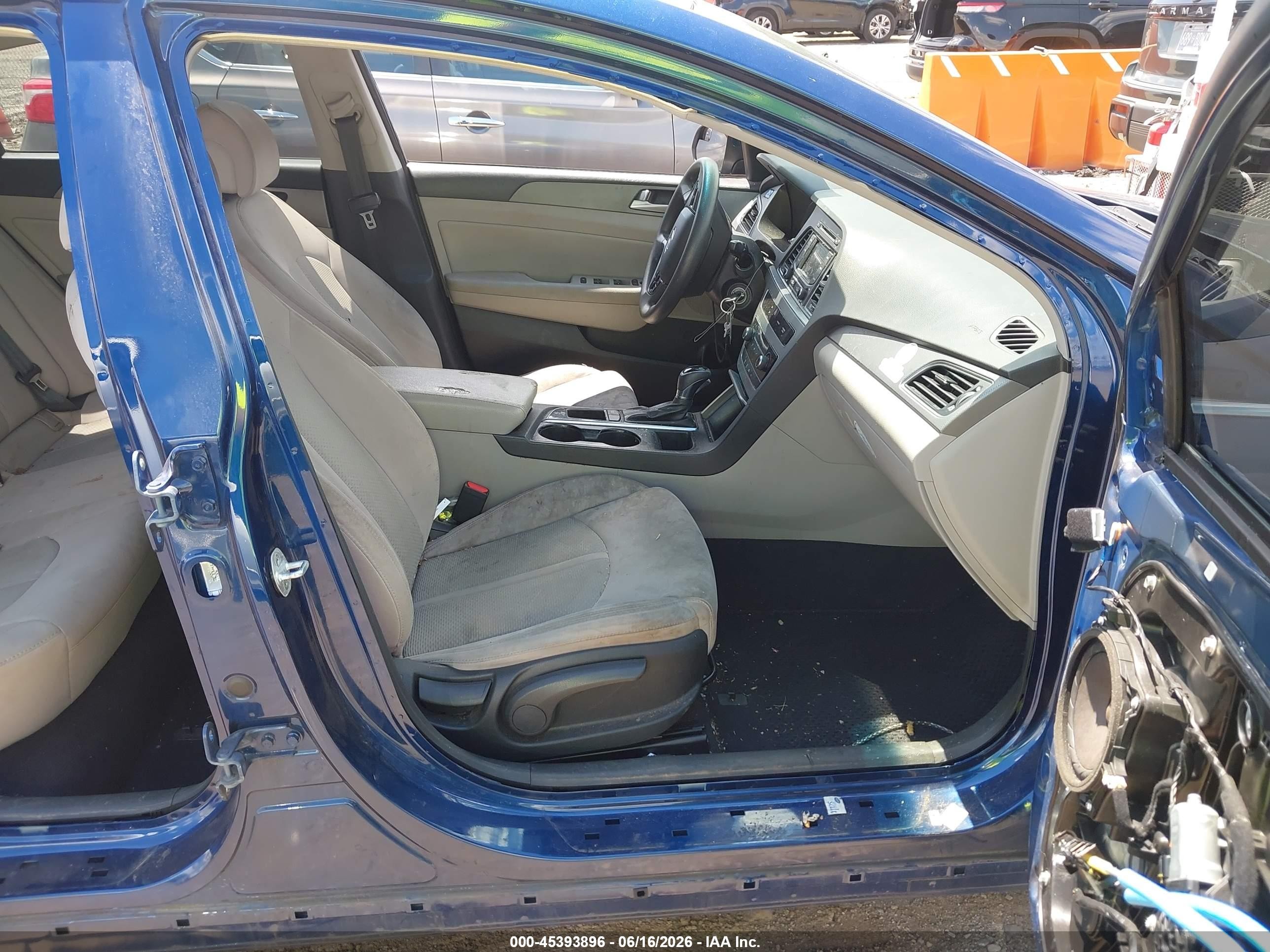 2015 Hyundai Sonata Se Blue vin: 5NPE24AF4FH236804