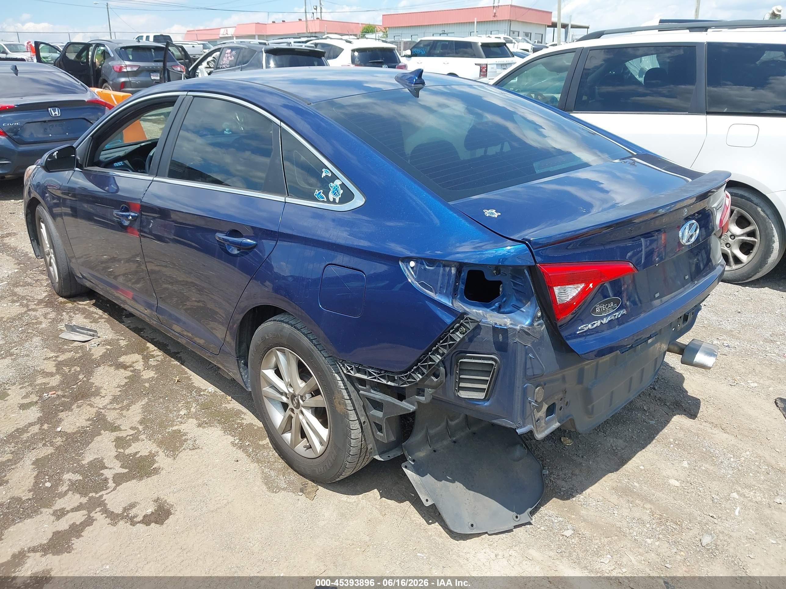 2015 Hyundai Sonata Se Blue vin: 5NPE24AF4FH236804