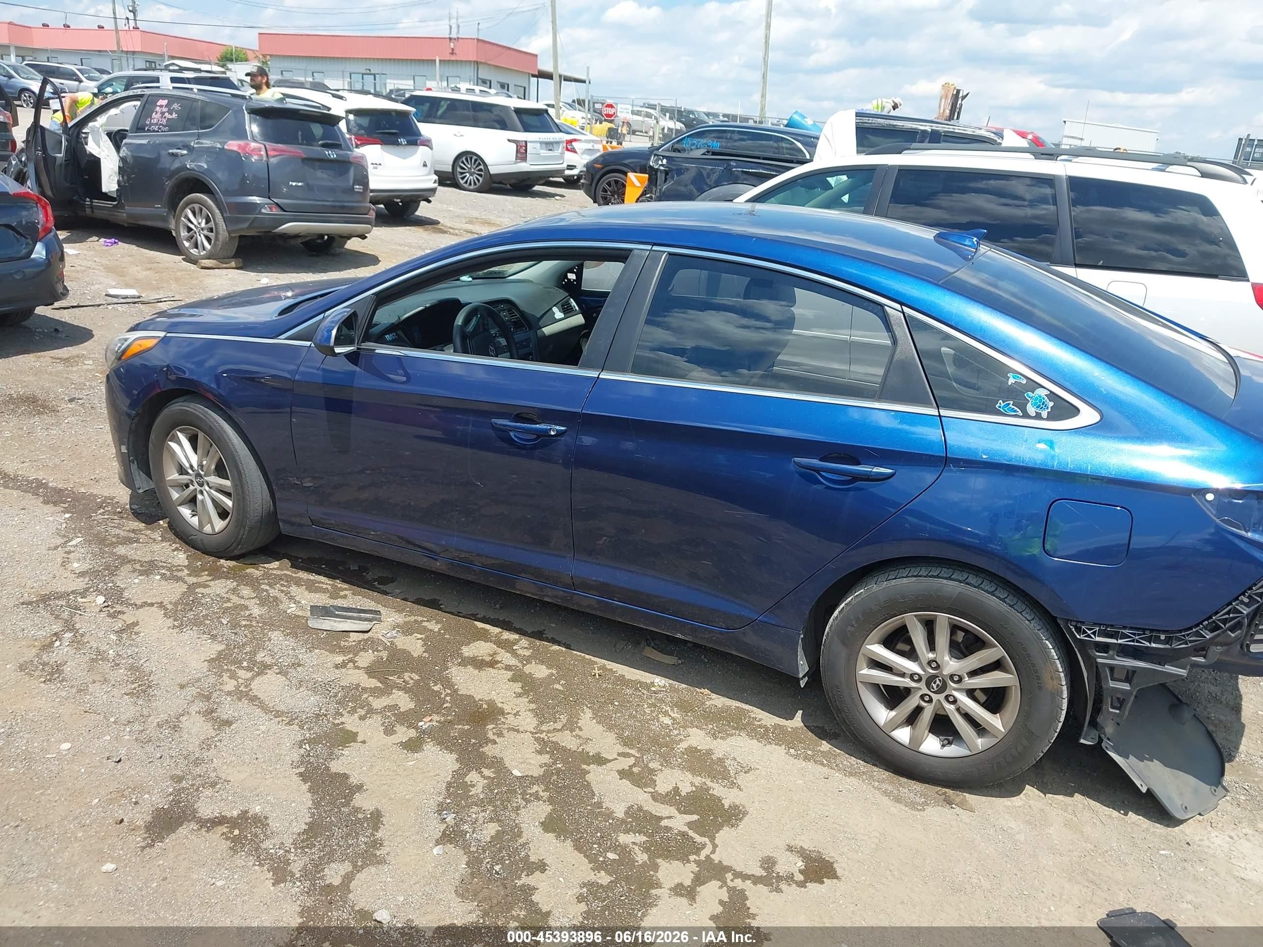 2015 Hyundai Sonata Se Blue vin: 5NPE24AF4FH236804