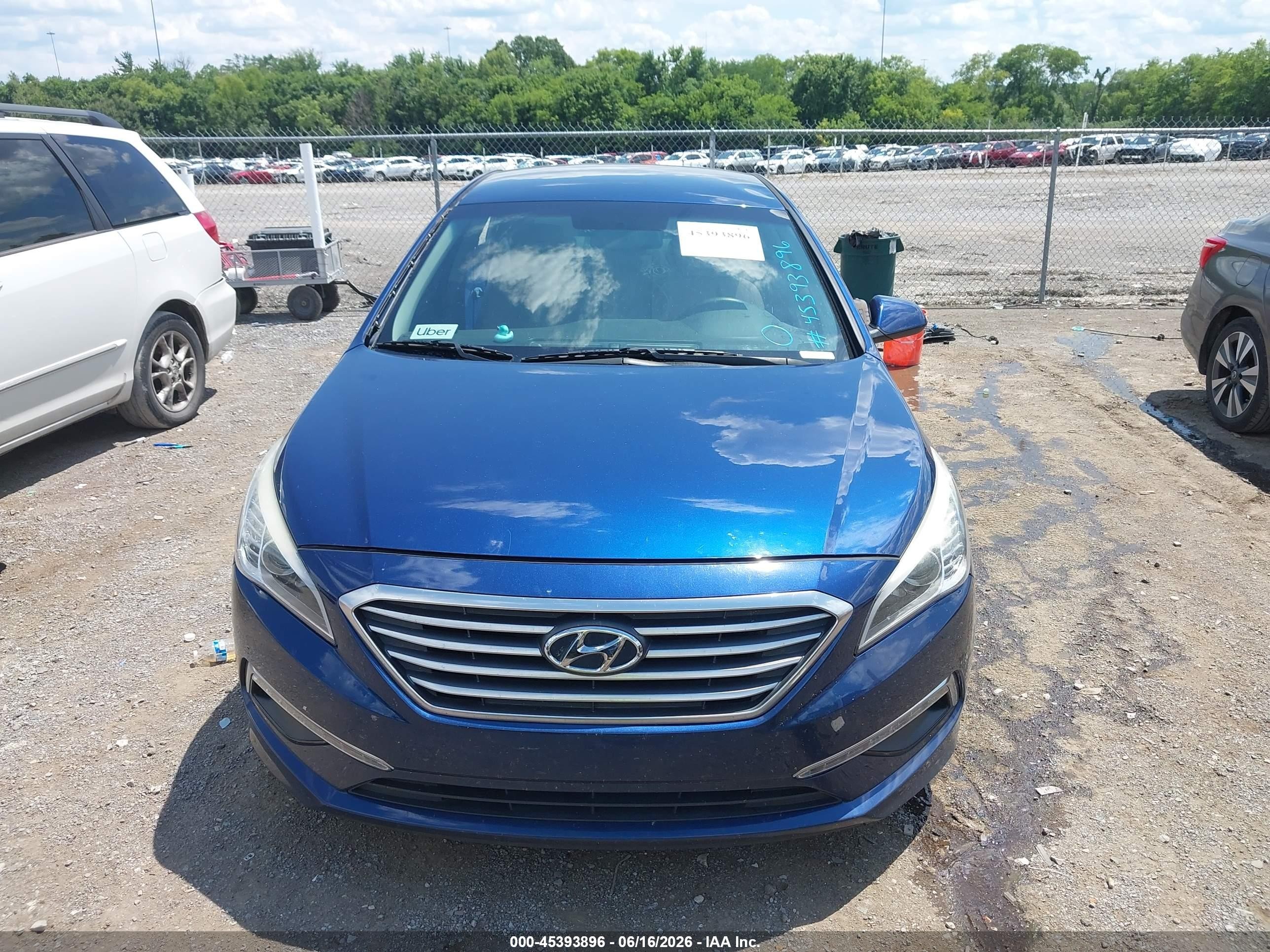 2015 Hyundai Sonata Se Blue vin: 5NPE24AF4FH236804