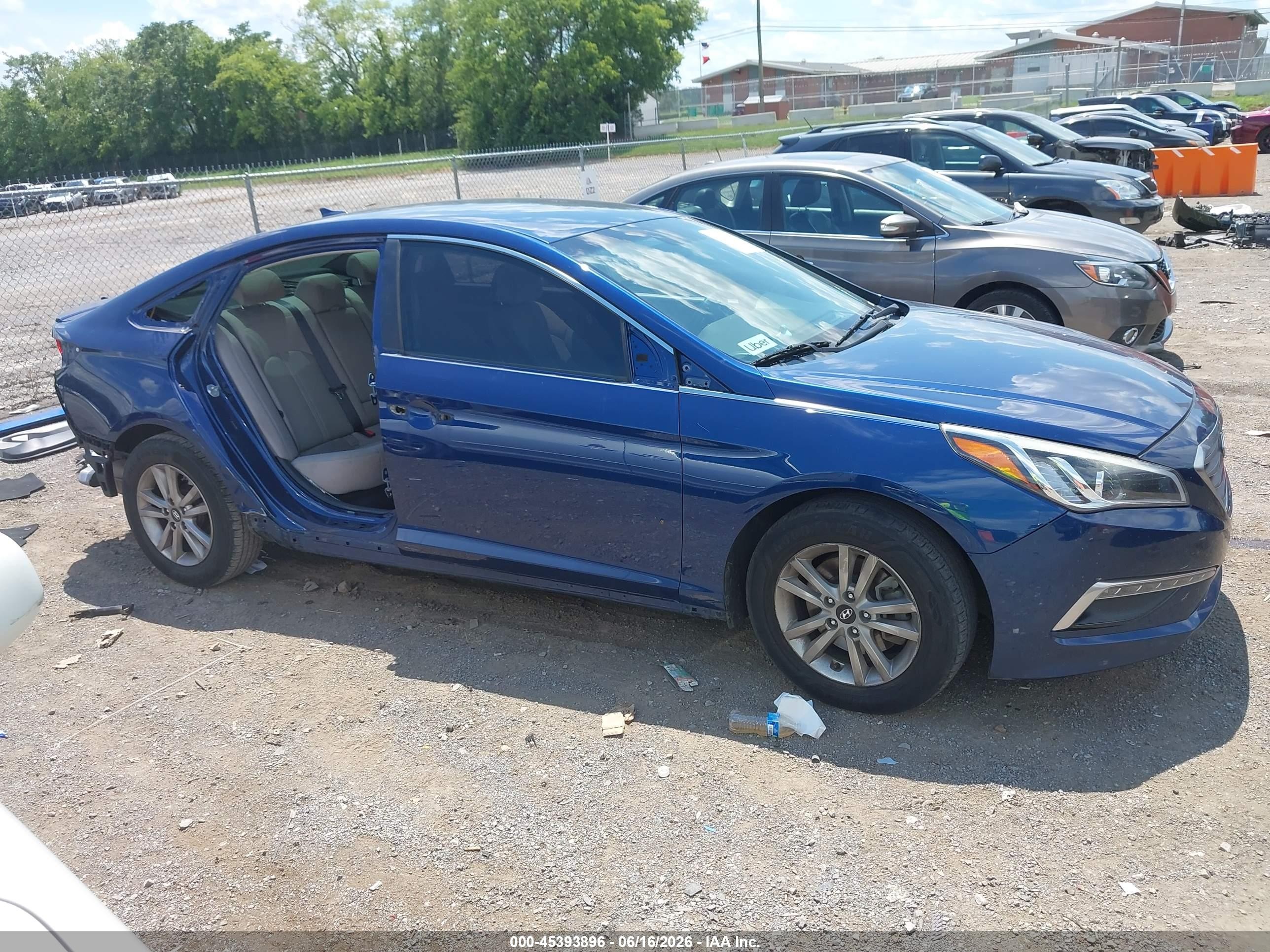 2015 Hyundai Sonata Se Blue vin: 5NPE24AF4FH236804