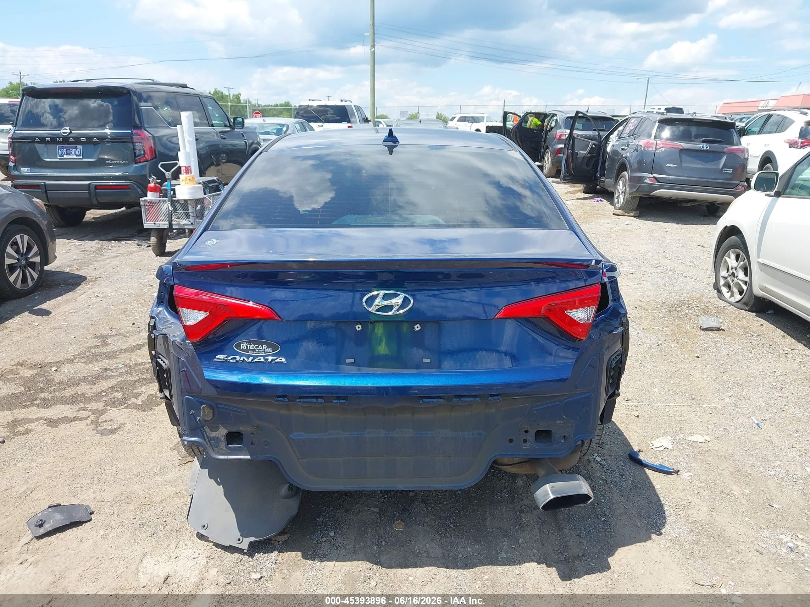 2015 Hyundai Sonata Se Blue vin: 5NPE24AF4FH236804