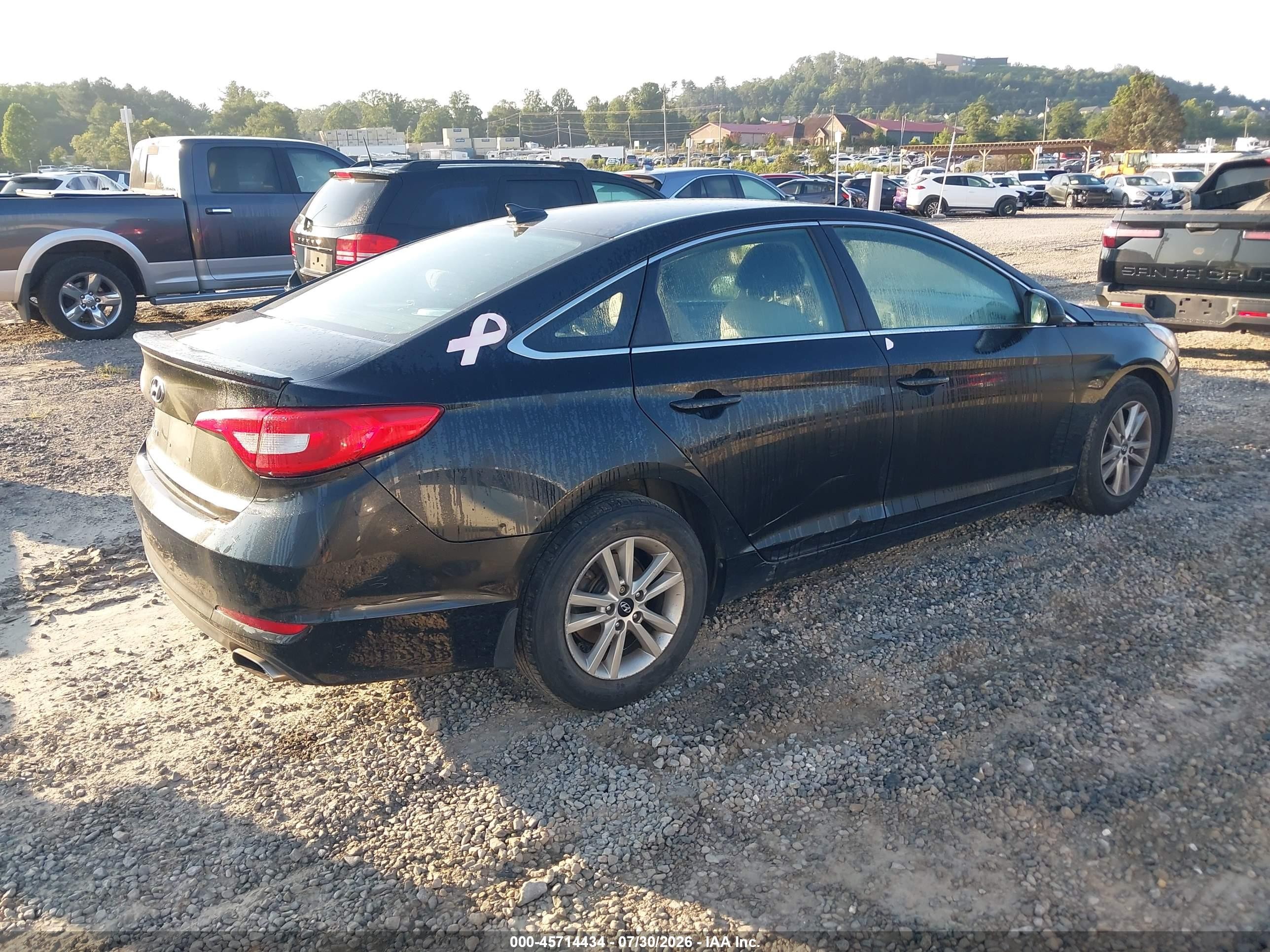 2015 Hyundai Sonata Se Black vin: 5NPE24AF4FH239394