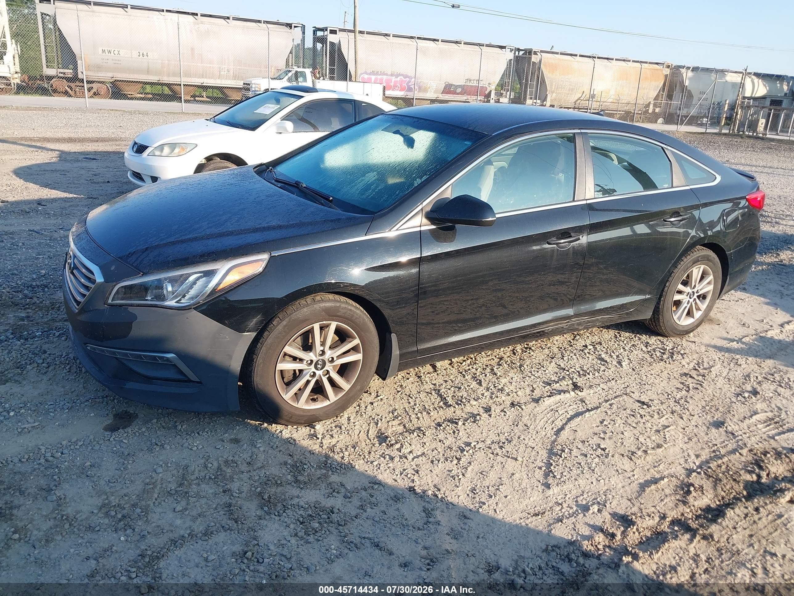 2015 Hyundai Sonata Se Black vin: 5NPE24AF4FH239394