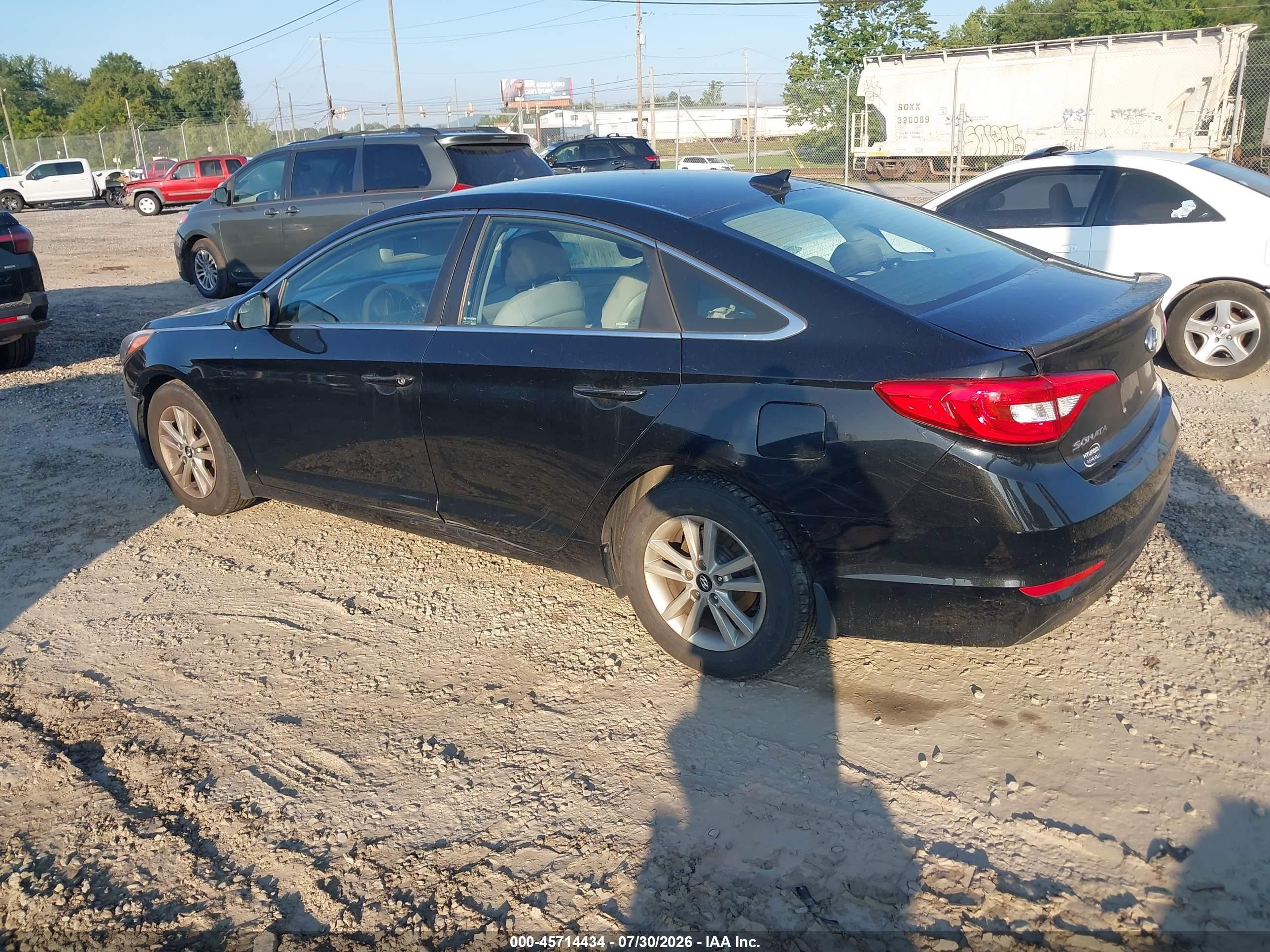 2015 Hyundai Sonata Se Black vin: 5NPE24AF4FH239394
