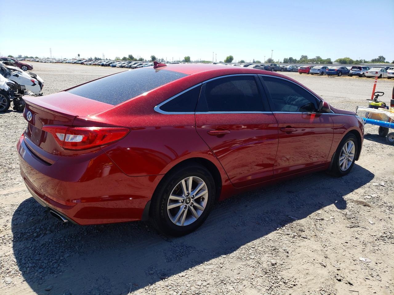 2015 Hyundai Sonata Se Red vin: 5NPE24AF4FH239430