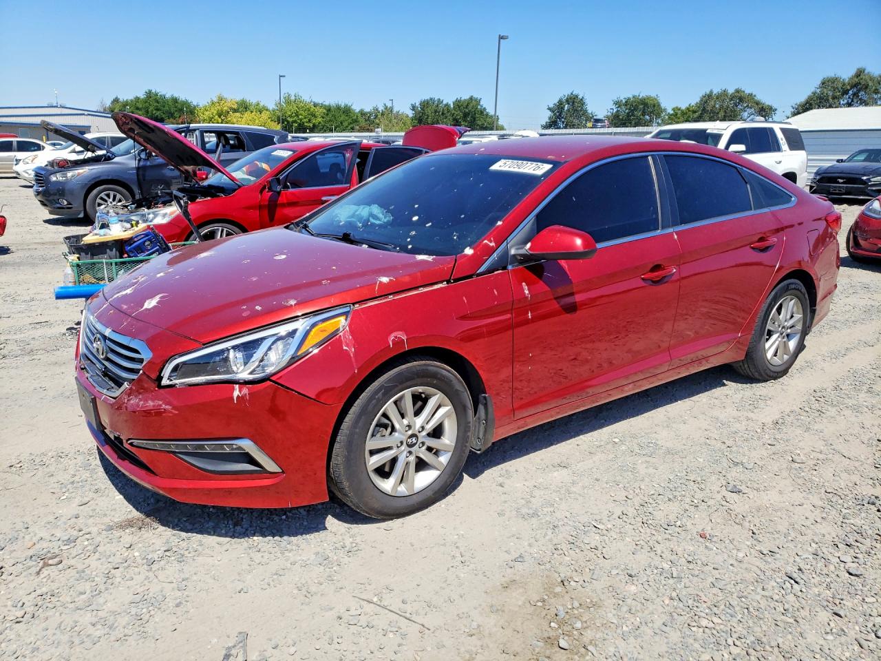 2015 Hyundai Sonata Se Red vin: 5NPE24AF4FH239430