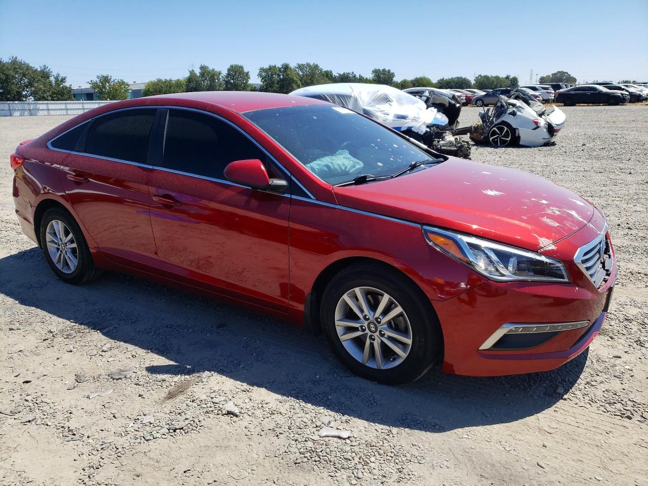 2015 Hyundai Sonata Se Red vin: 5NPE24AF4FH239430