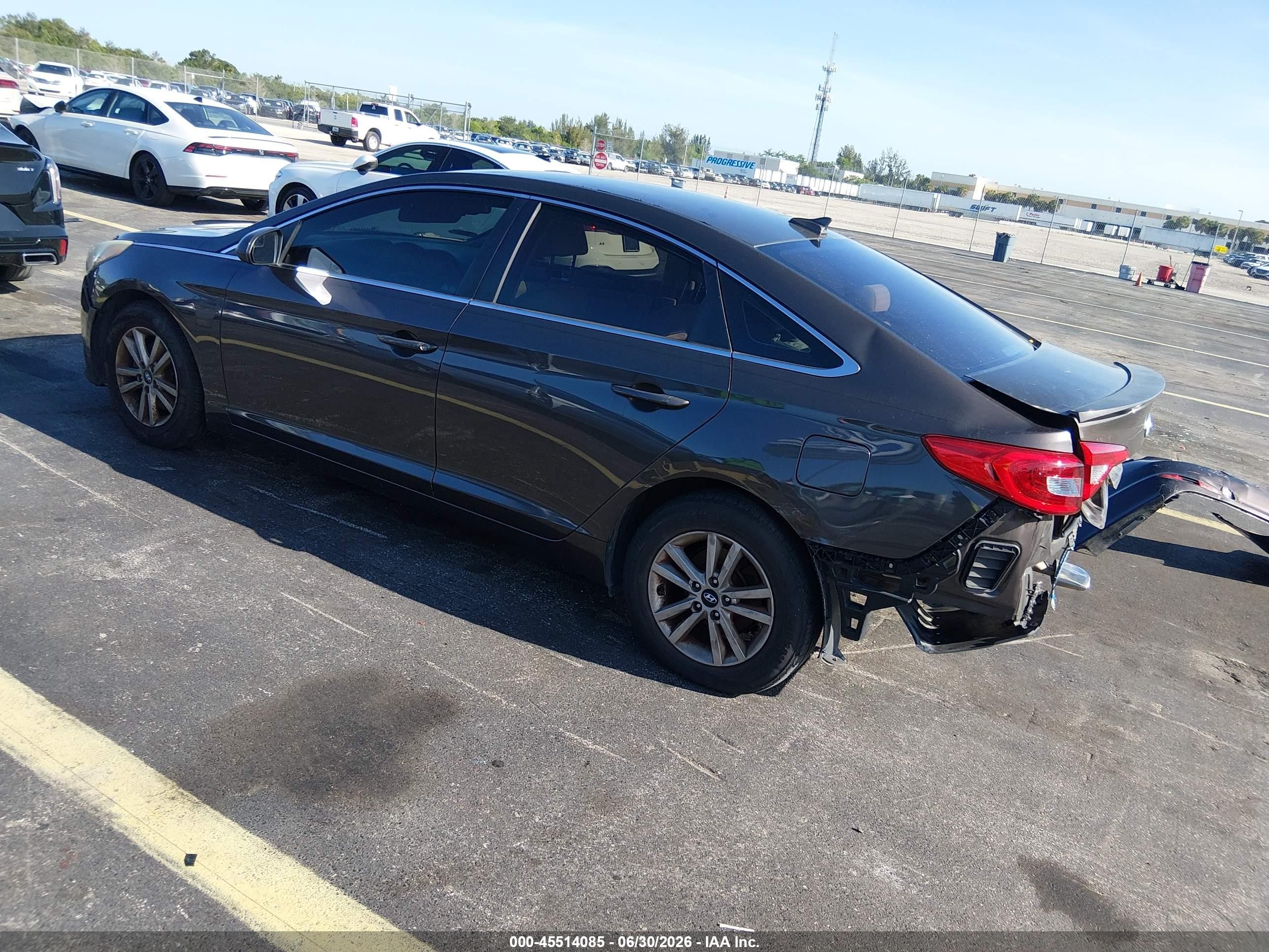 2015 Hyundai Sonata Se Серый vin: 5NPE24AF4FH242621