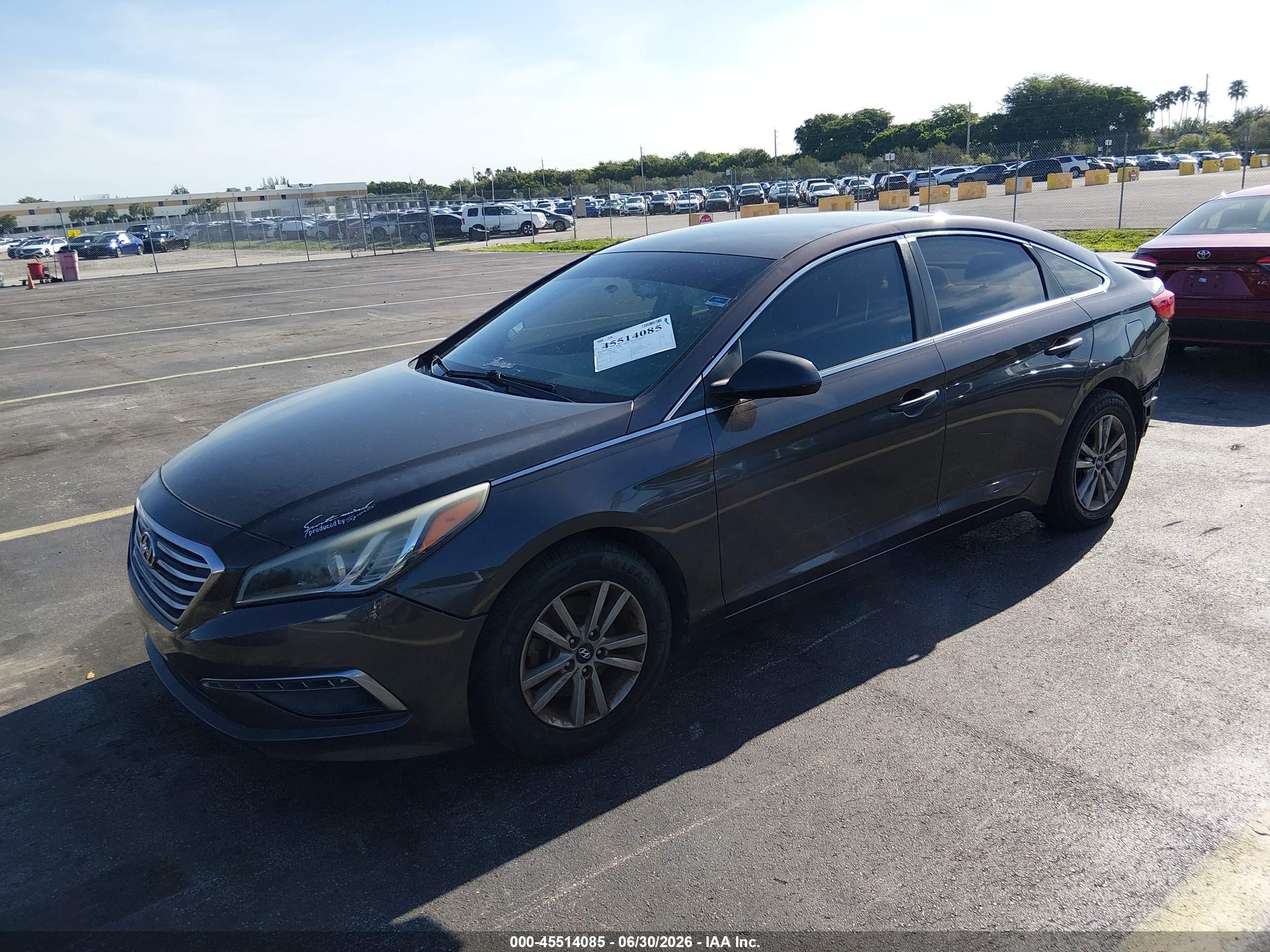 2015 Hyundai Sonata Se Серый vin: 5NPE24AF4FH242621