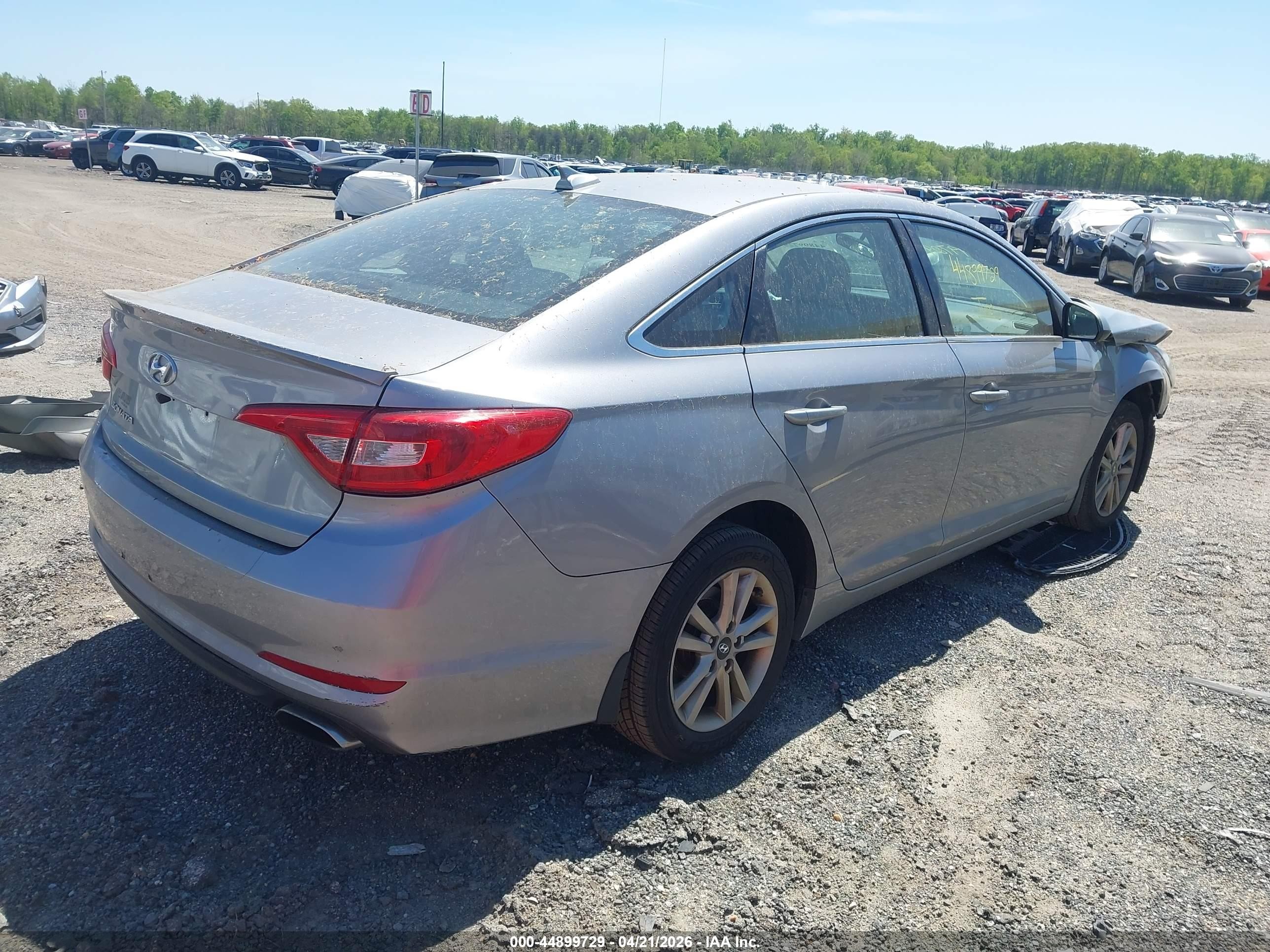 2015 Hyundai Sonata Se Silver vin: 5NPE24AF4FH250573