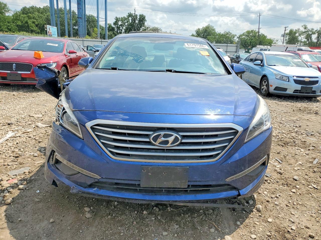 2015 Hyundai Sonata Se Синий vin: 5NPE24AF4FH252534