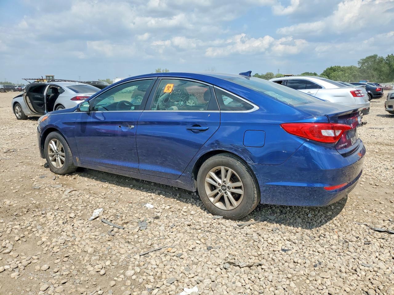2015 Hyundai Sonata Se Синий vin: 5NPE24AF4FH252534