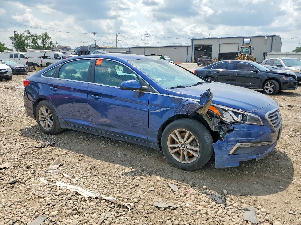 2015 Hyundai Sonata Se Синий vin: 5NPE24AF4FH252534