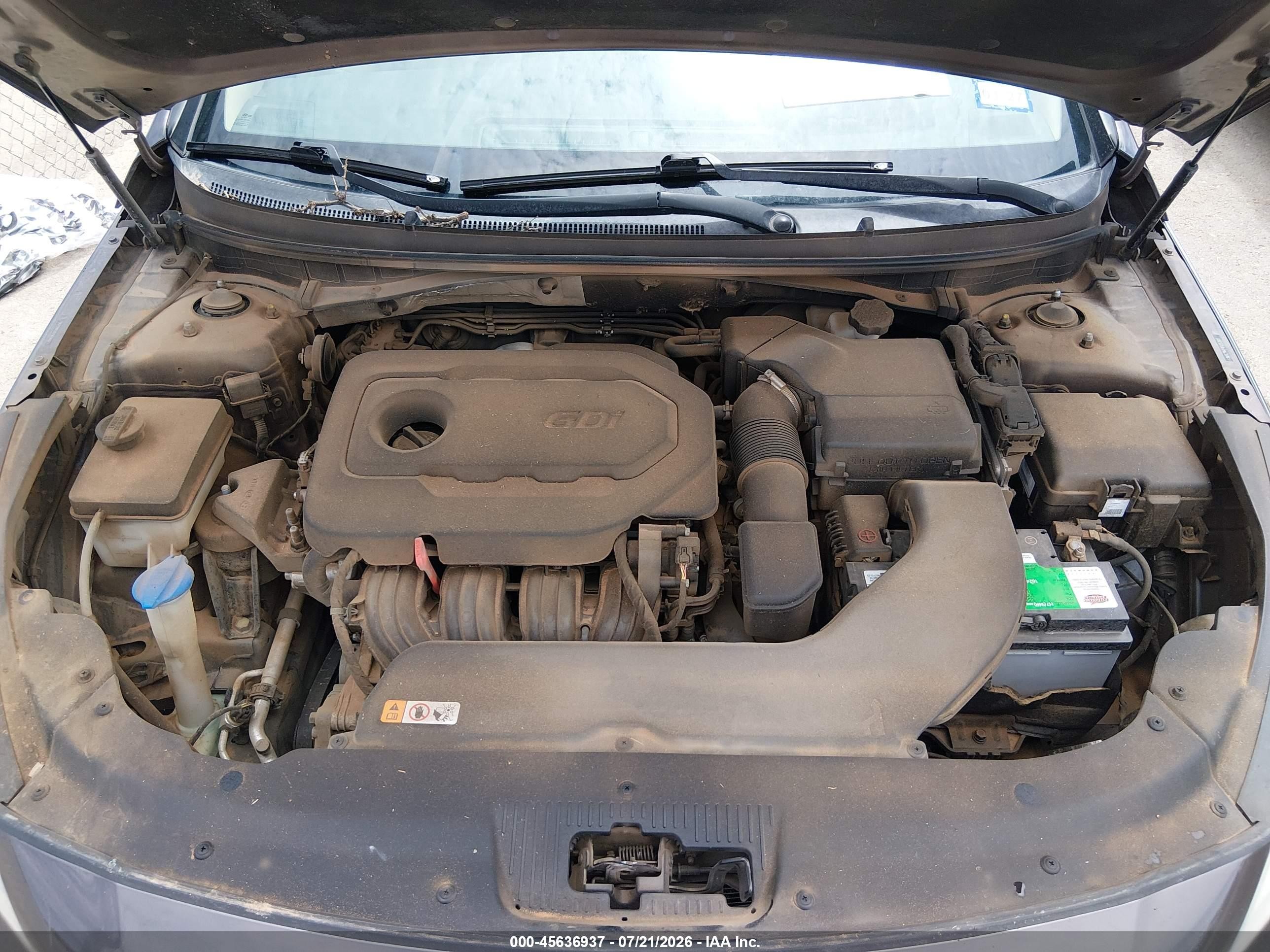 2015 Hyundai Sonata Se Серый vin: 5NPE24AF4FH253800