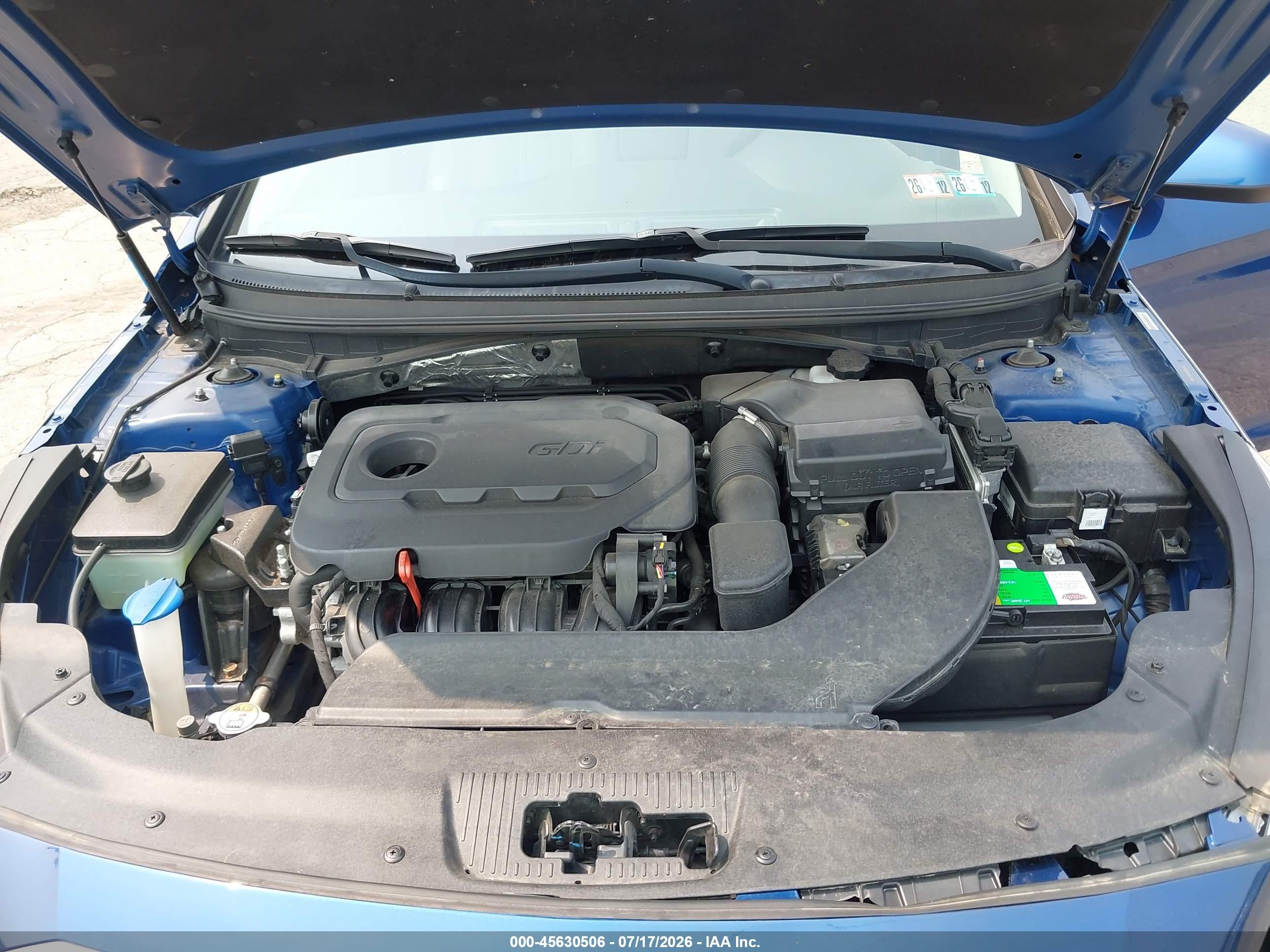 2015 Hyundai Sonata Se Синий vin: 5NPE24AF4FH256745