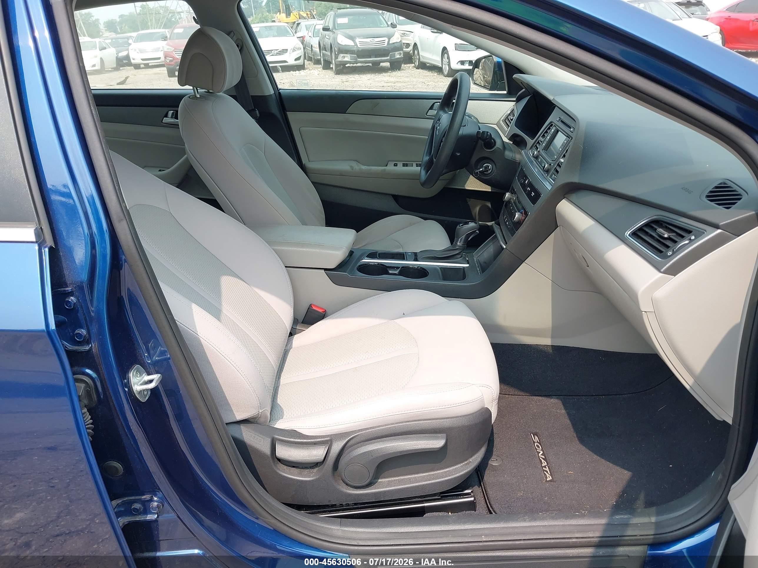 2015 Hyundai Sonata Se Синий vin: 5NPE24AF4FH256745