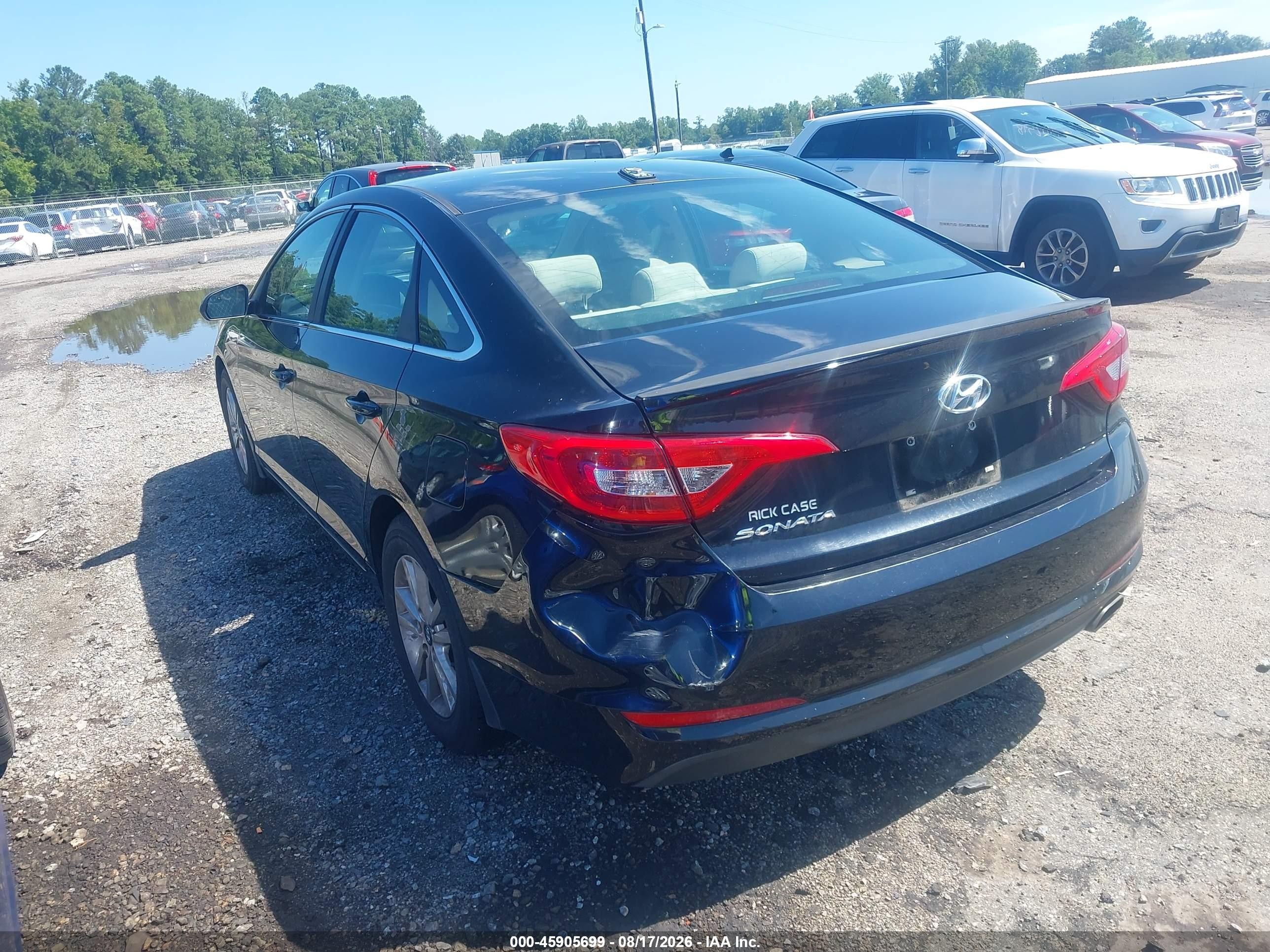 2016 Hyundai Sonata Se Black vin: 5NPE24AF4GH346527