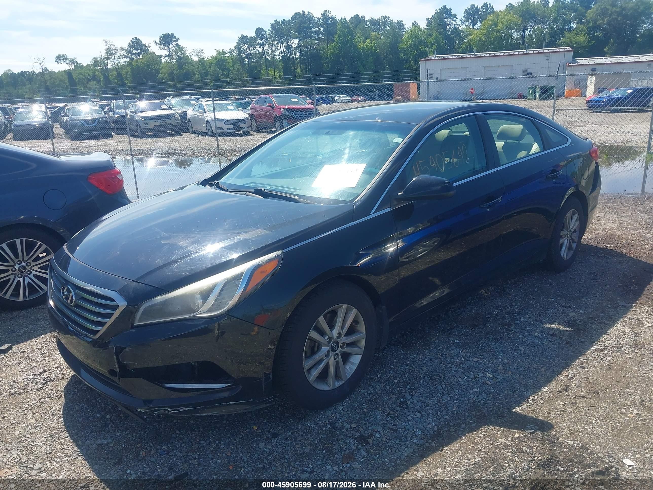 2016 Hyundai Sonata Se Black vin: 5NPE24AF4GH346527