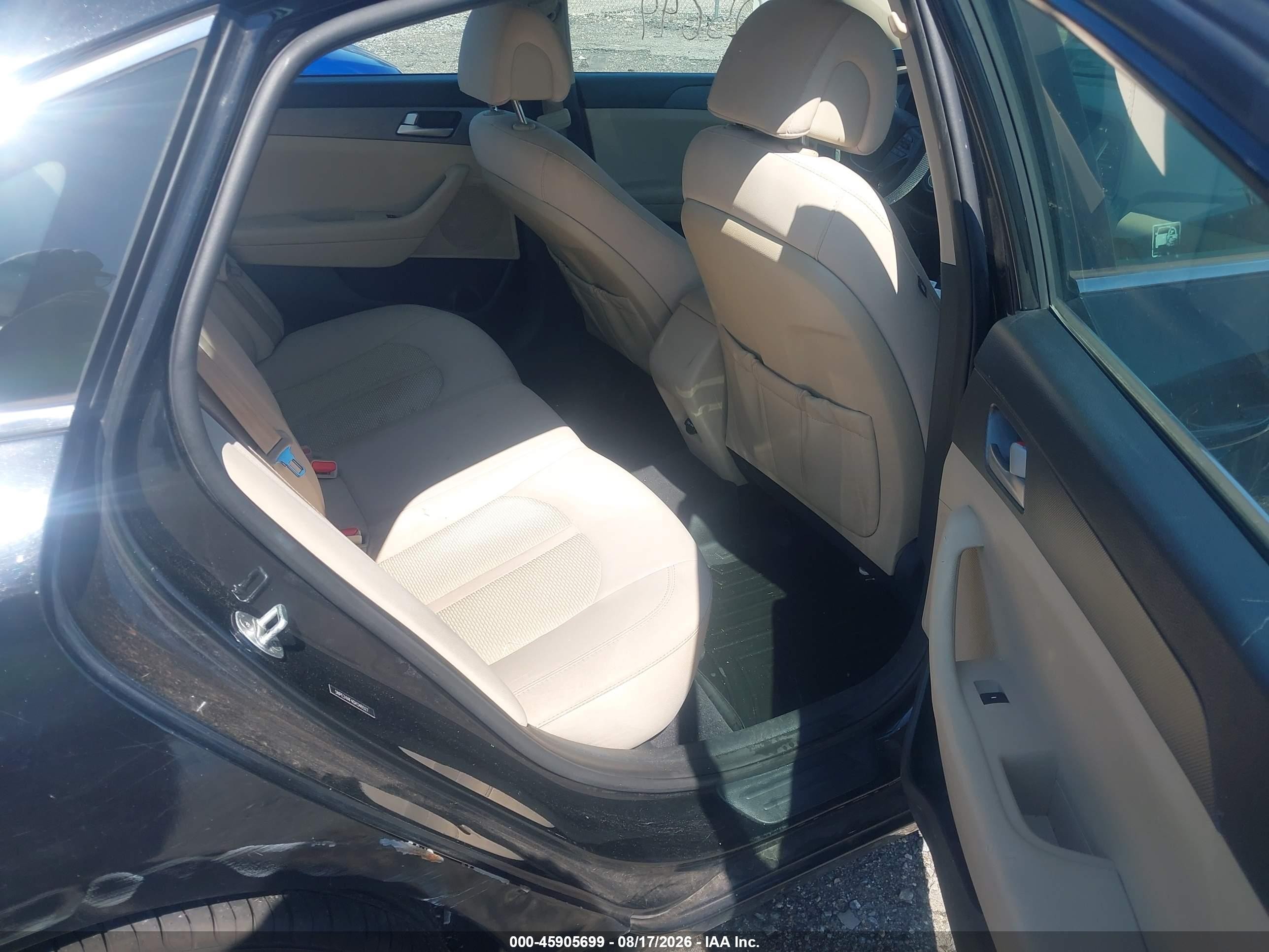 2016 Hyundai Sonata Se Black vin: 5NPE24AF4GH346527