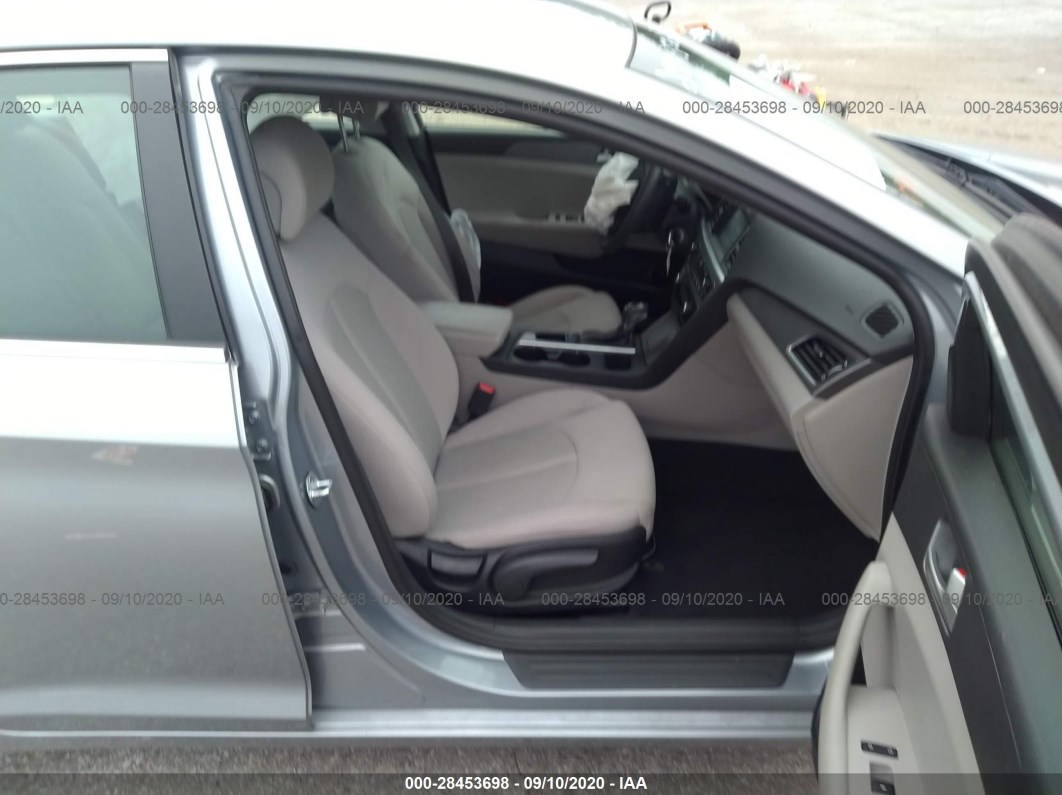 2016 Hyundai Sonata 2.4l Se Gray vin: 5NPE24AF4GH351422