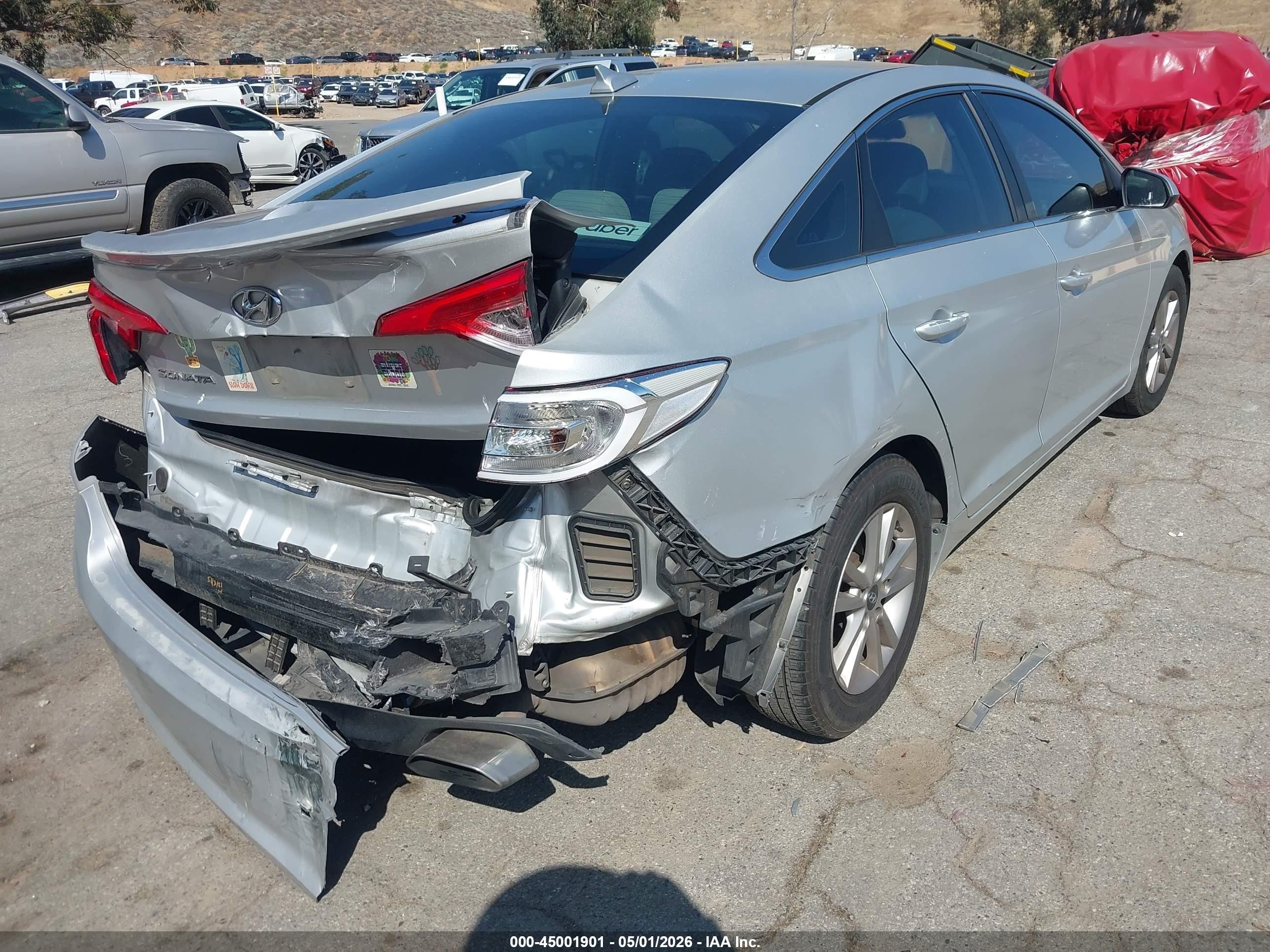 2016 Hyundai Sonata Se Серебряный vin: 5NPE24AF4GH362341