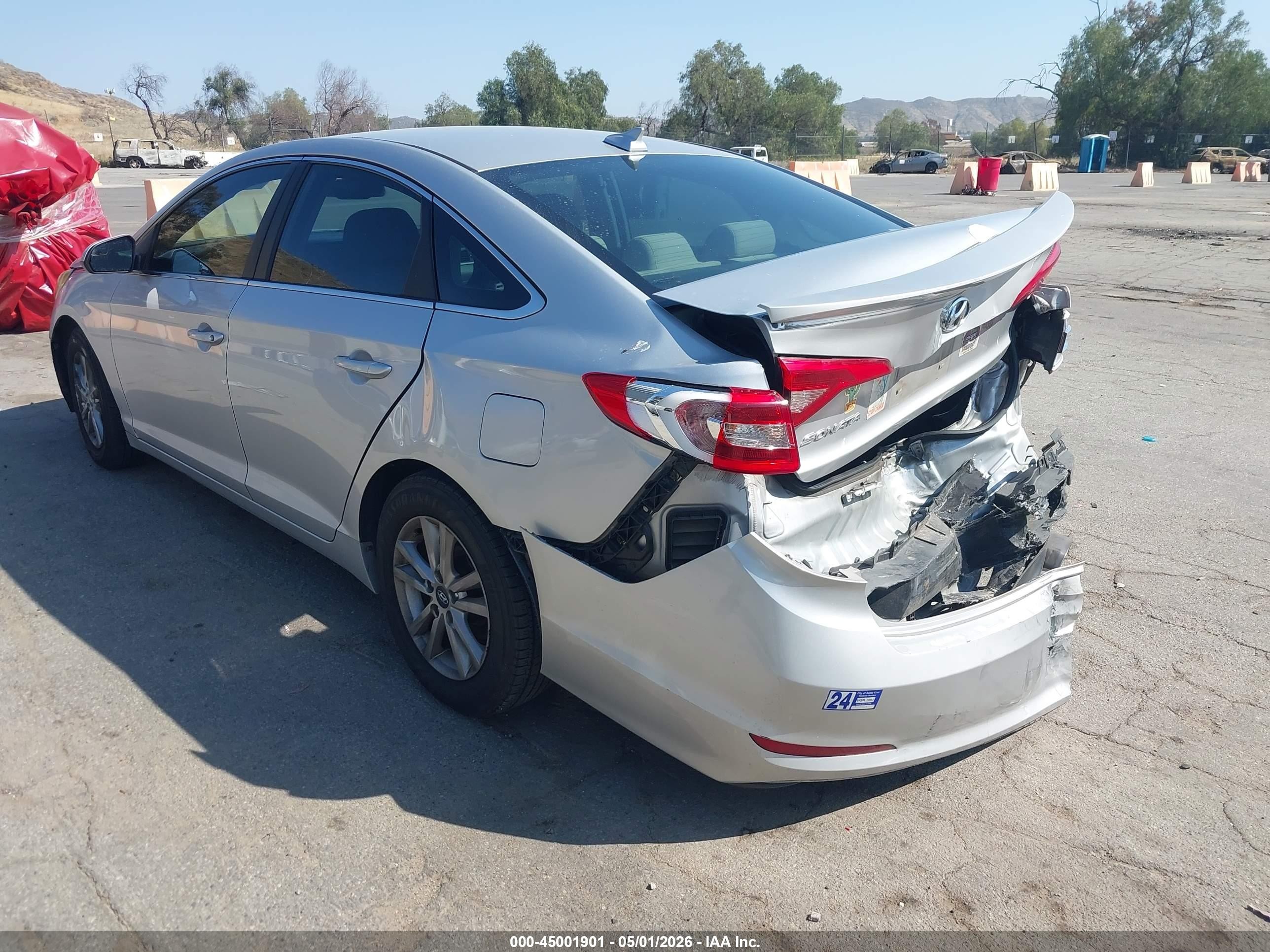 2016 Hyundai Sonata Se Серебряный vin: 5NPE24AF4GH362341