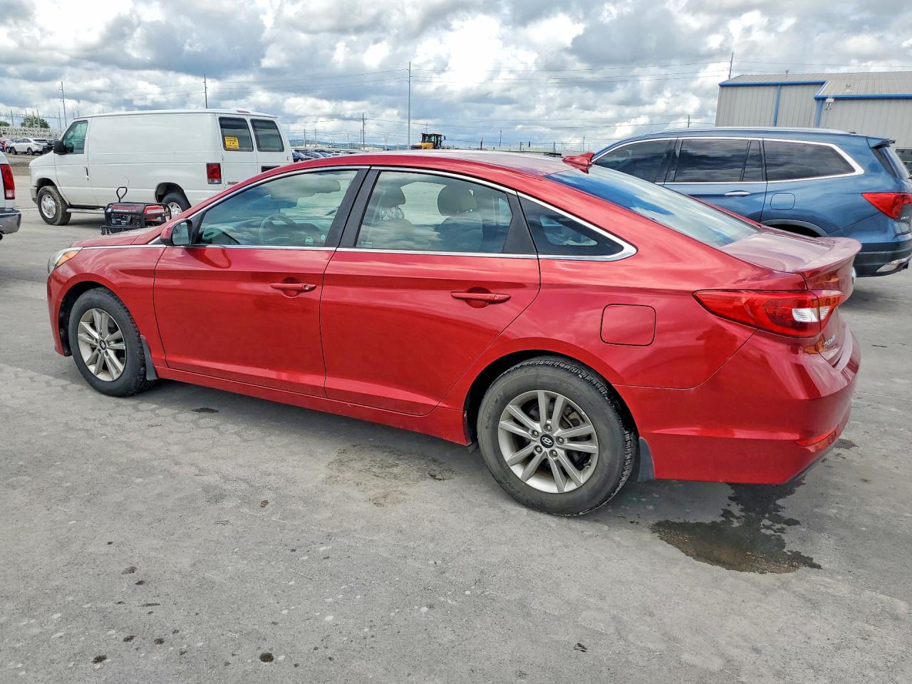 2017 Hyundai Sonata Se Burgundy vin: 5NPE24AF4HH473604