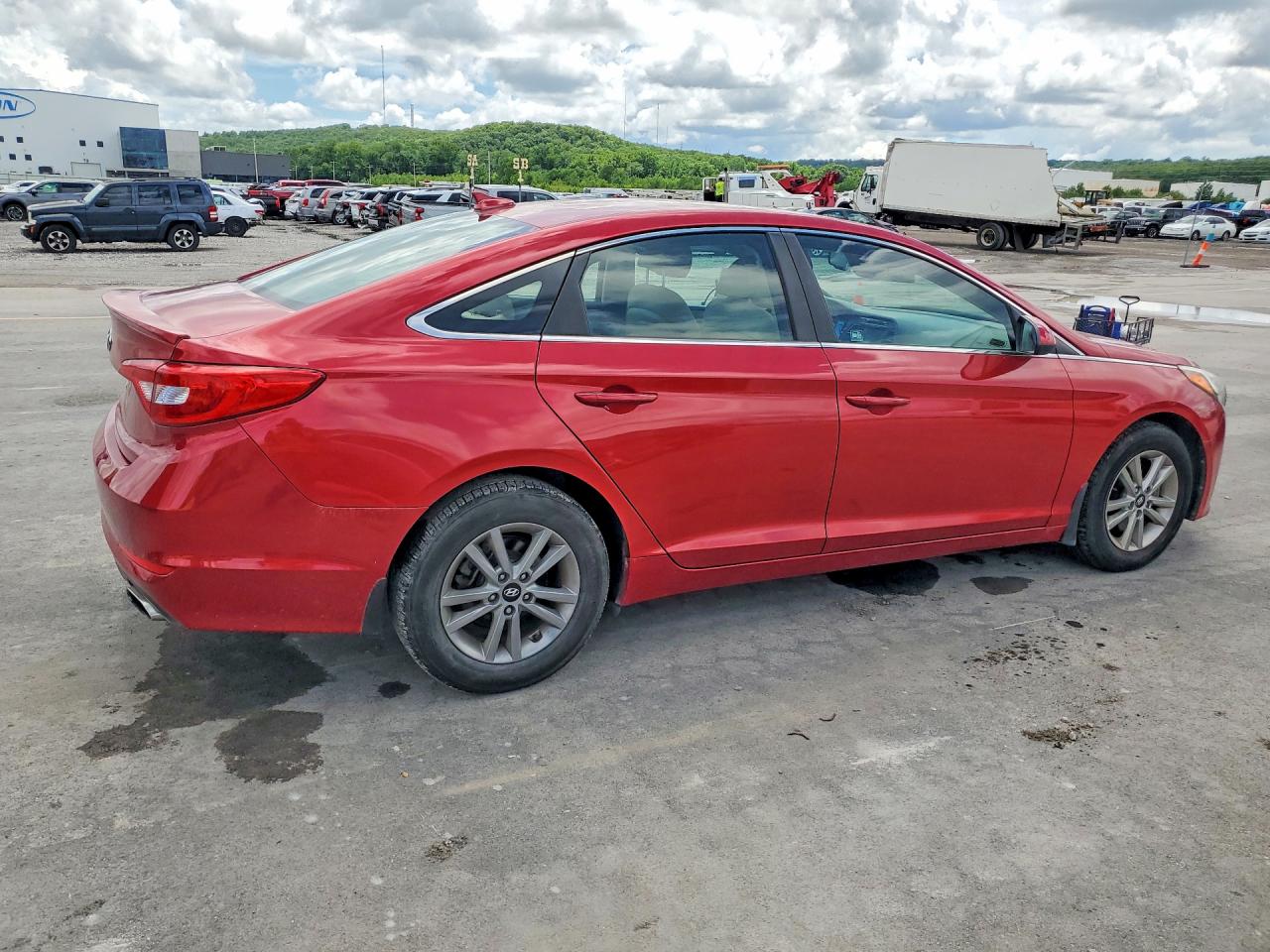 2017 Hyundai Sonata Se Burgundy vin: 5NPE24AF4HH473604