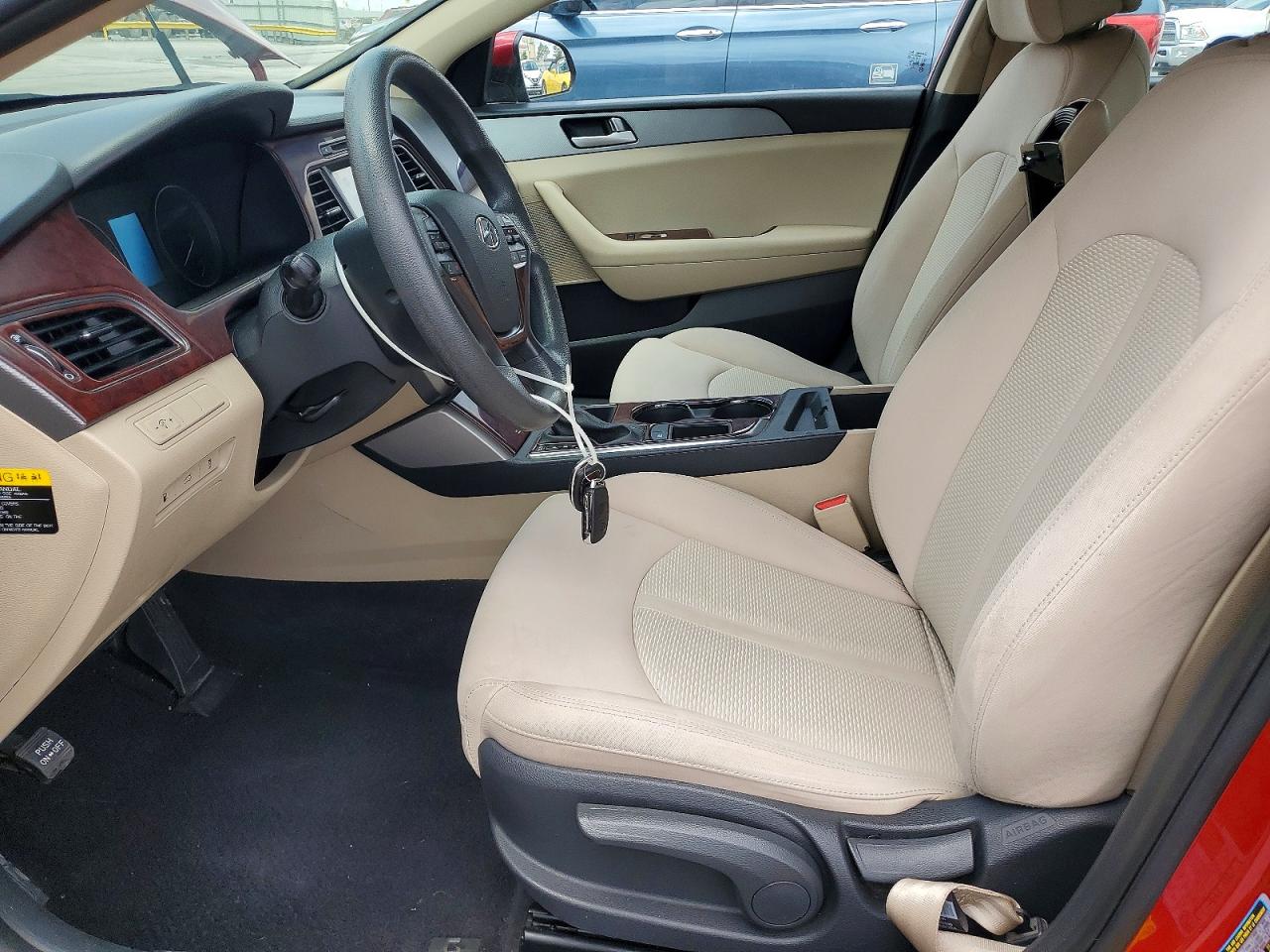 2017 Hyundai Sonata Se Burgundy vin: 5NPE24AF4HH473604