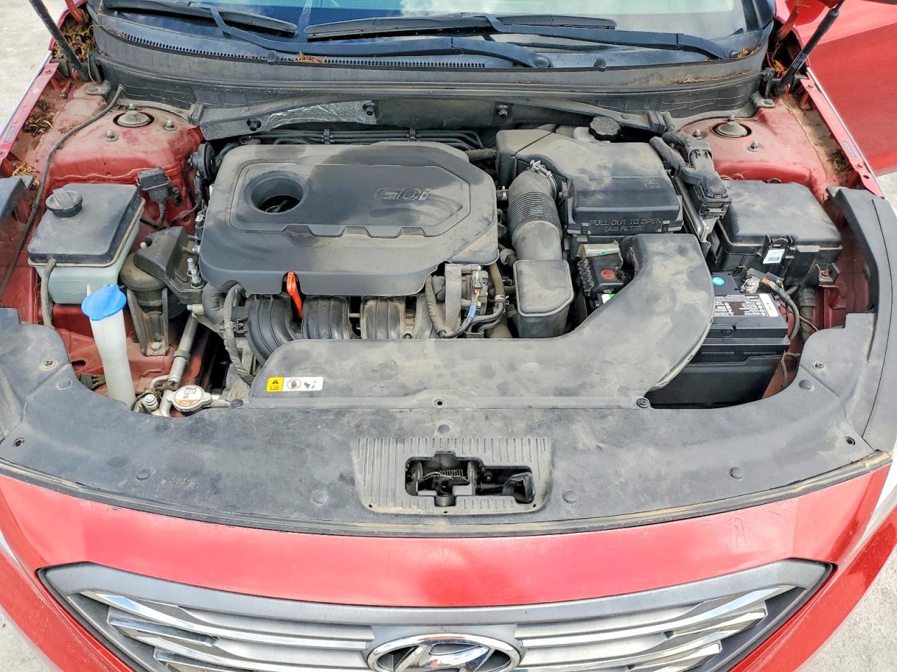 2017 Hyundai Sonata Se Burgundy vin: 5NPE24AF4HH473604