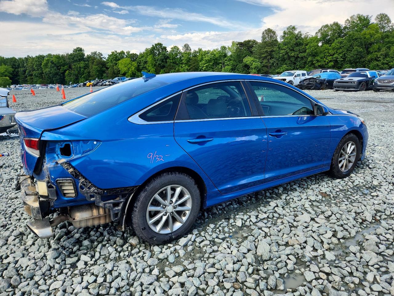 2019 Hyundai Sonata Se Blue vin: 5NPE24AF4KH783596