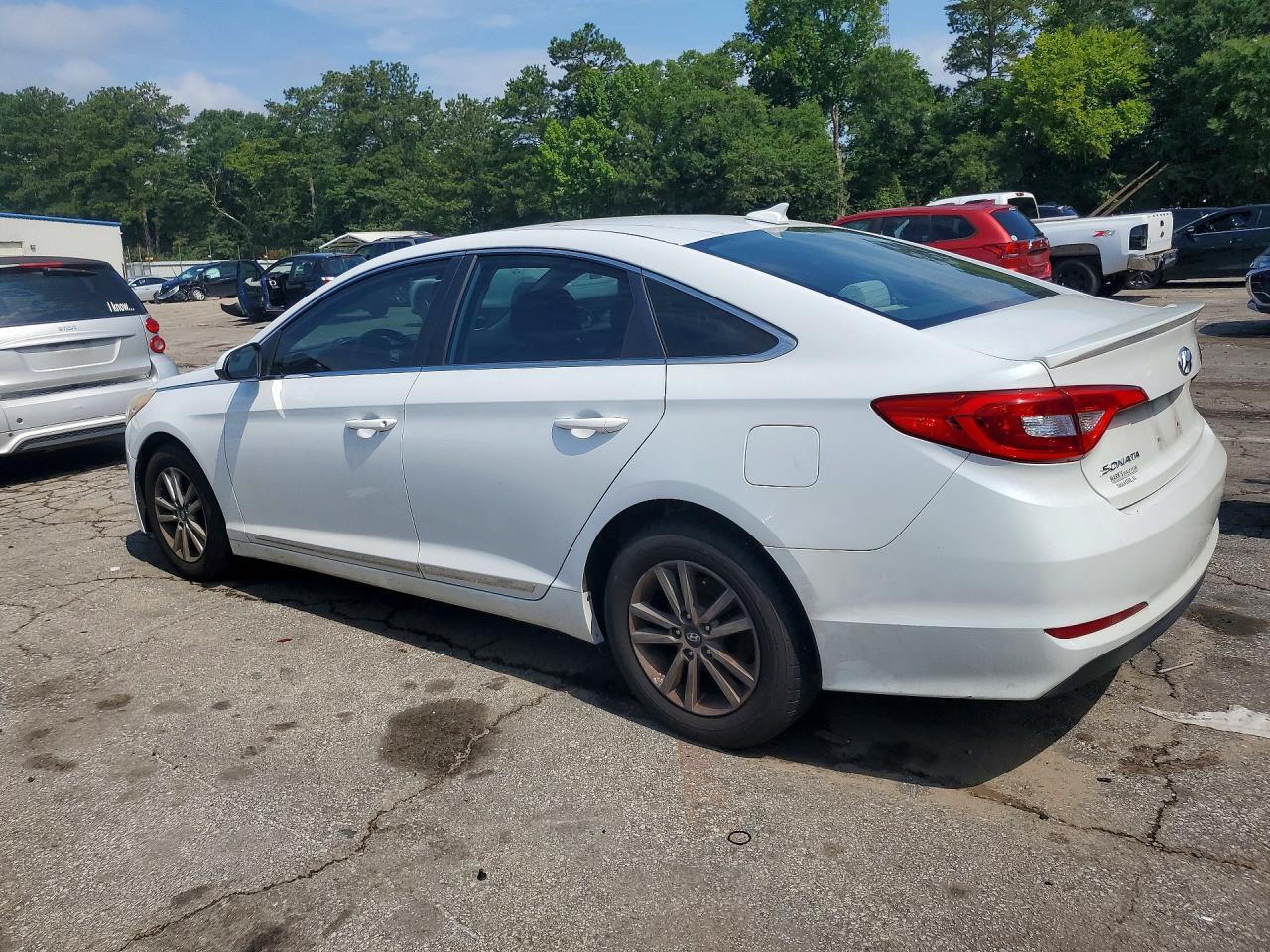 2015 Hyundai Sonata Se White vin: 5NPE24AF5FH000680
