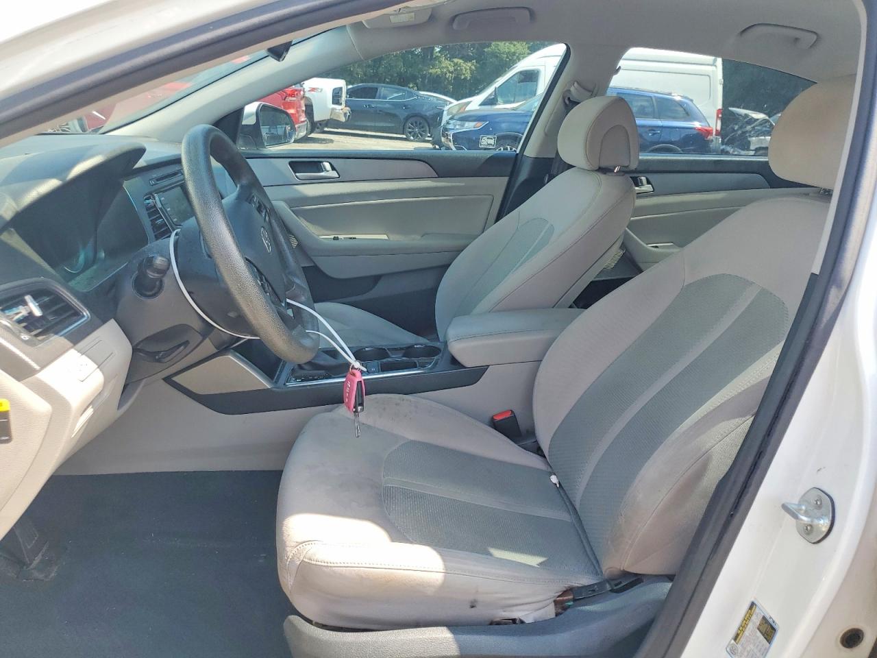 2015 Hyundai Sonata Se White vin: 5NPE24AF5FH000680