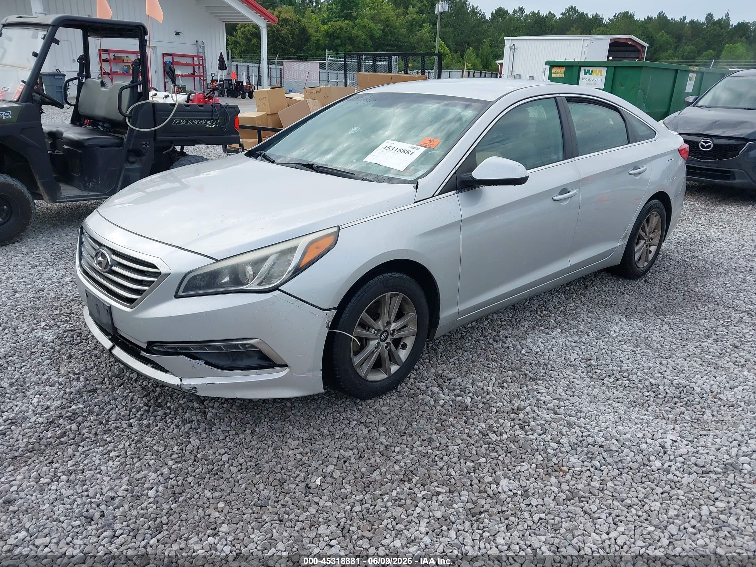 2015 Hyundai Sonata Se Серебряный vin: 5NPE24AF5FH001862