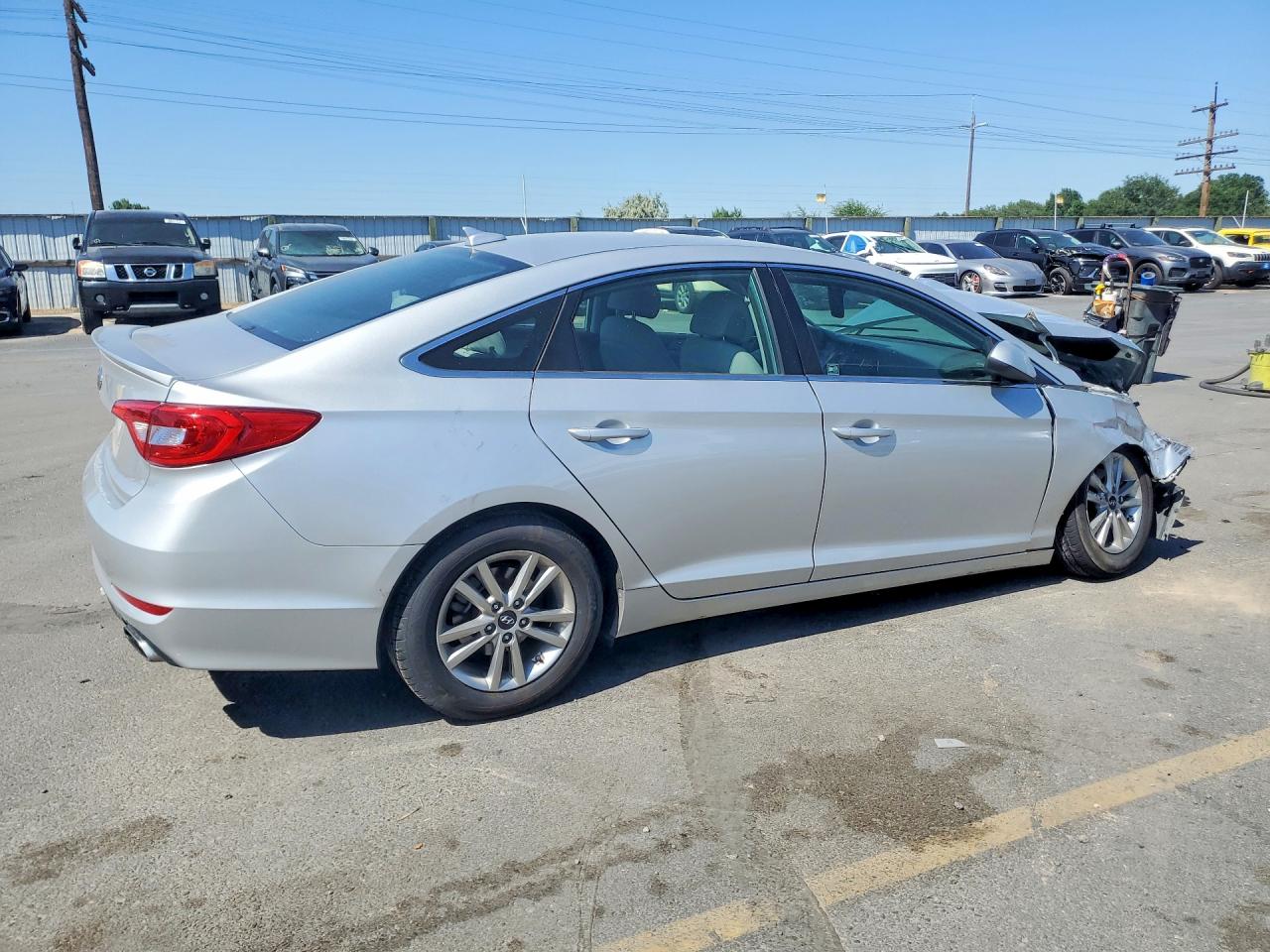 2015 Hyundai Sonata Se Silver vin: 5NPE24AF5FH004664