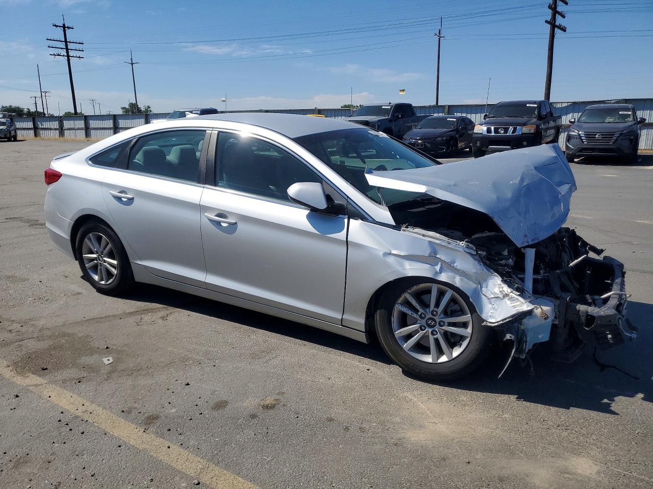 2015 Hyundai Sonata Se Silver vin: 5NPE24AF5FH004664