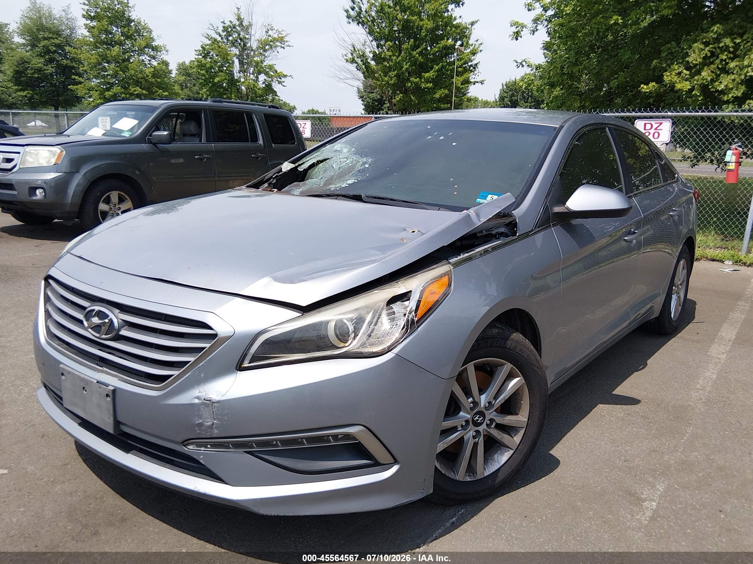 2015 Hyundai Sonata Se Gray vin: 5NPE24AF5FH030780