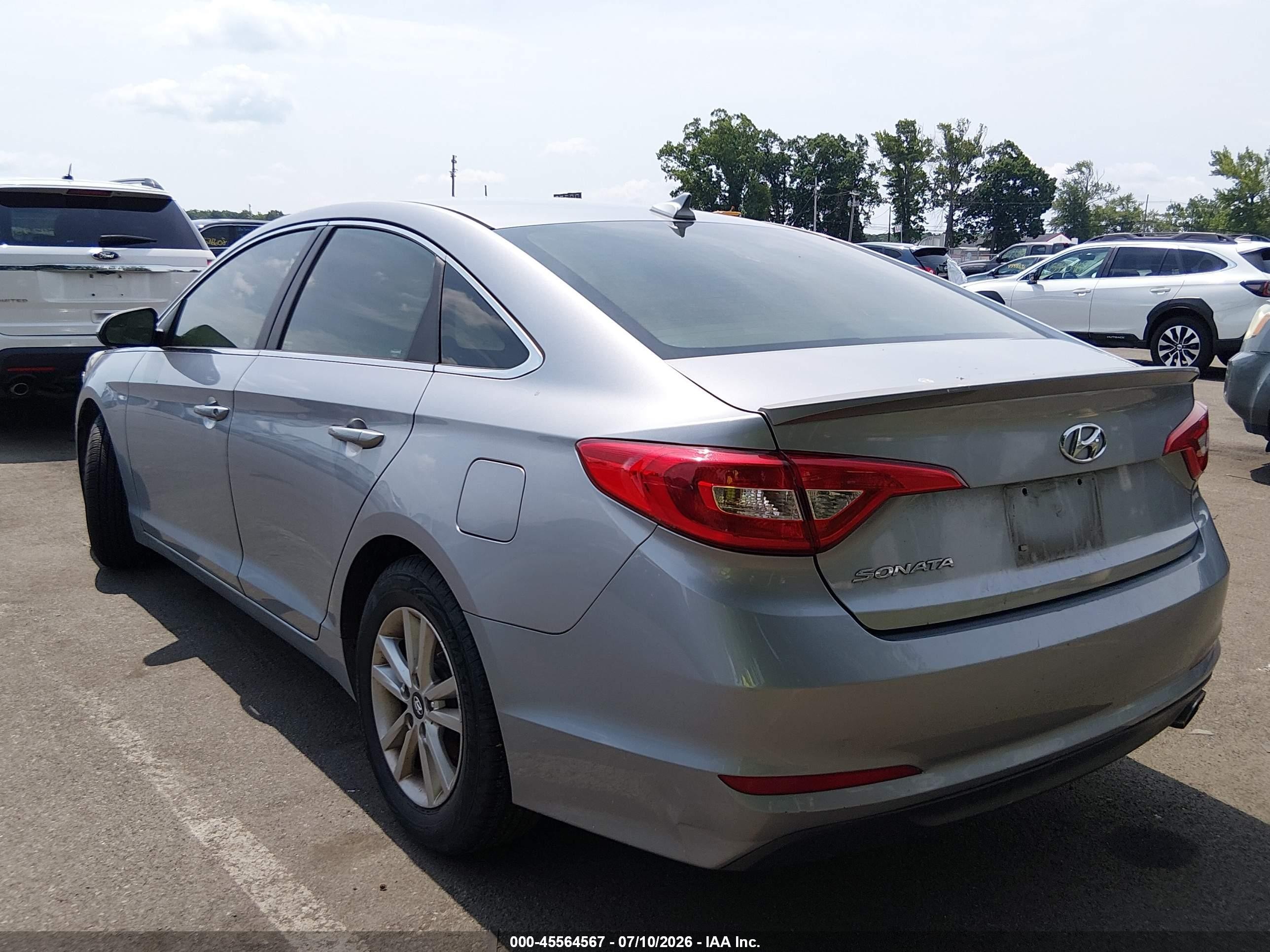 2015 Hyundai Sonata Se Gray vin: 5NPE24AF5FH030780