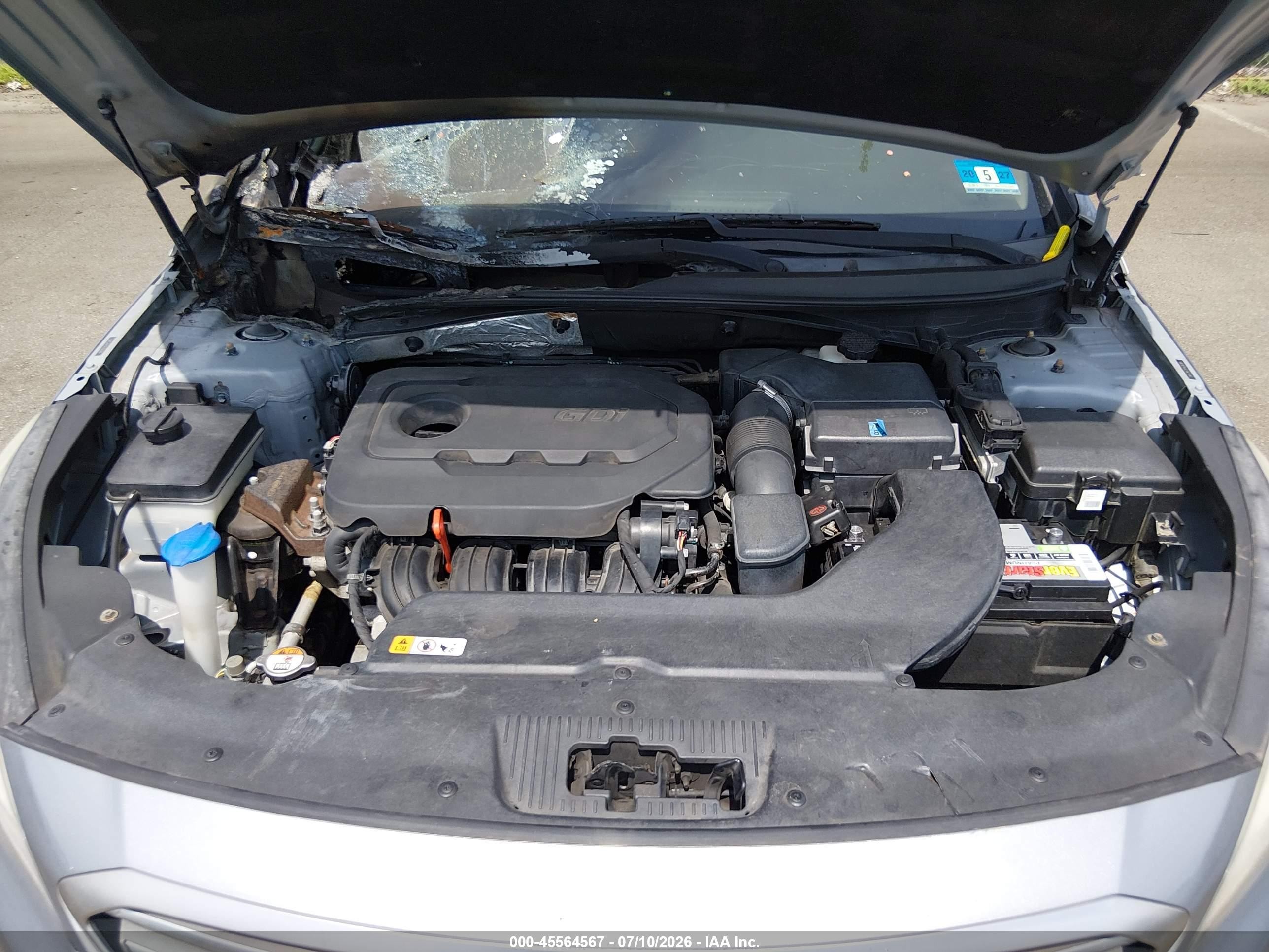 2015 Hyundai Sonata Se Gray vin: 5NPE24AF5FH030780
