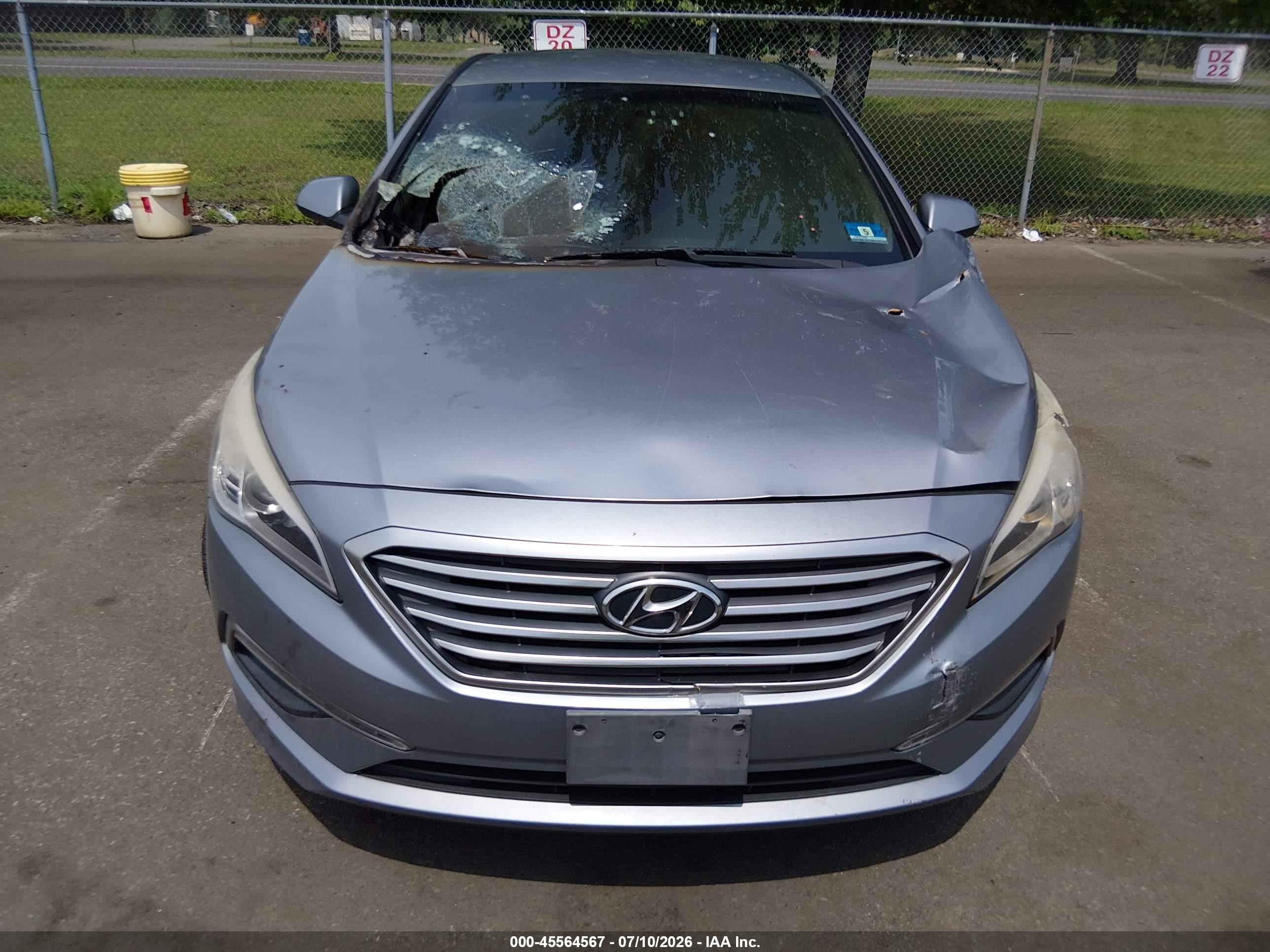 2015 Hyundai Sonata Se Gray vin: 5NPE24AF5FH030780